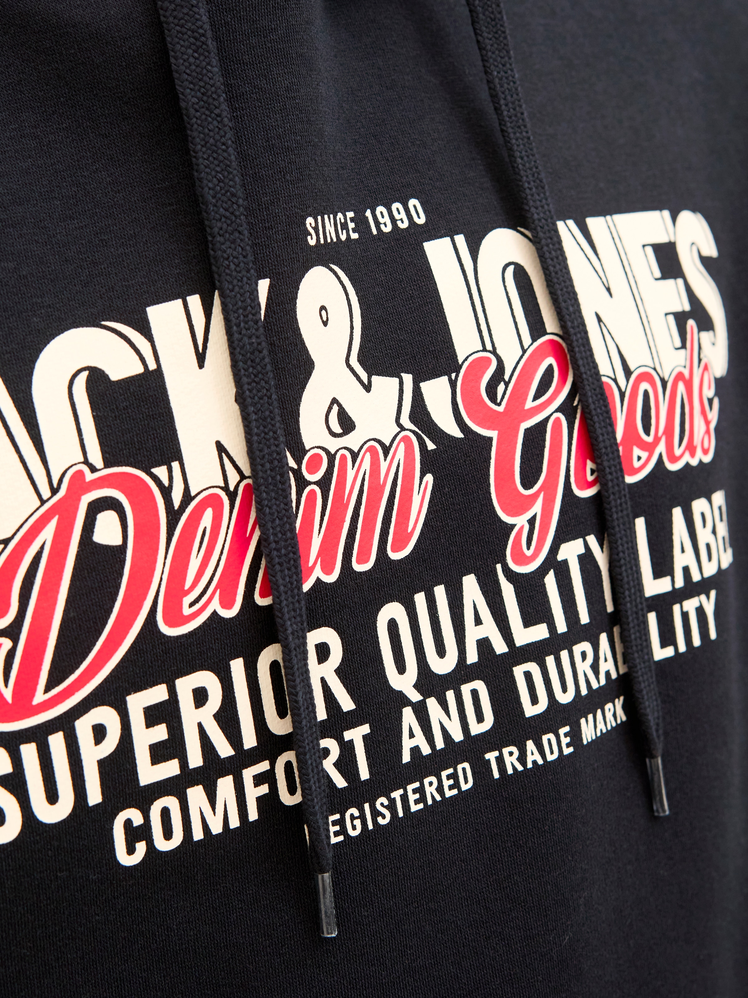 Jack & Jones Kapuzensweatshirt »JJELOGO SWEAT HOOD 2 COL 25/26 NOOS«, mit stylischem Print
