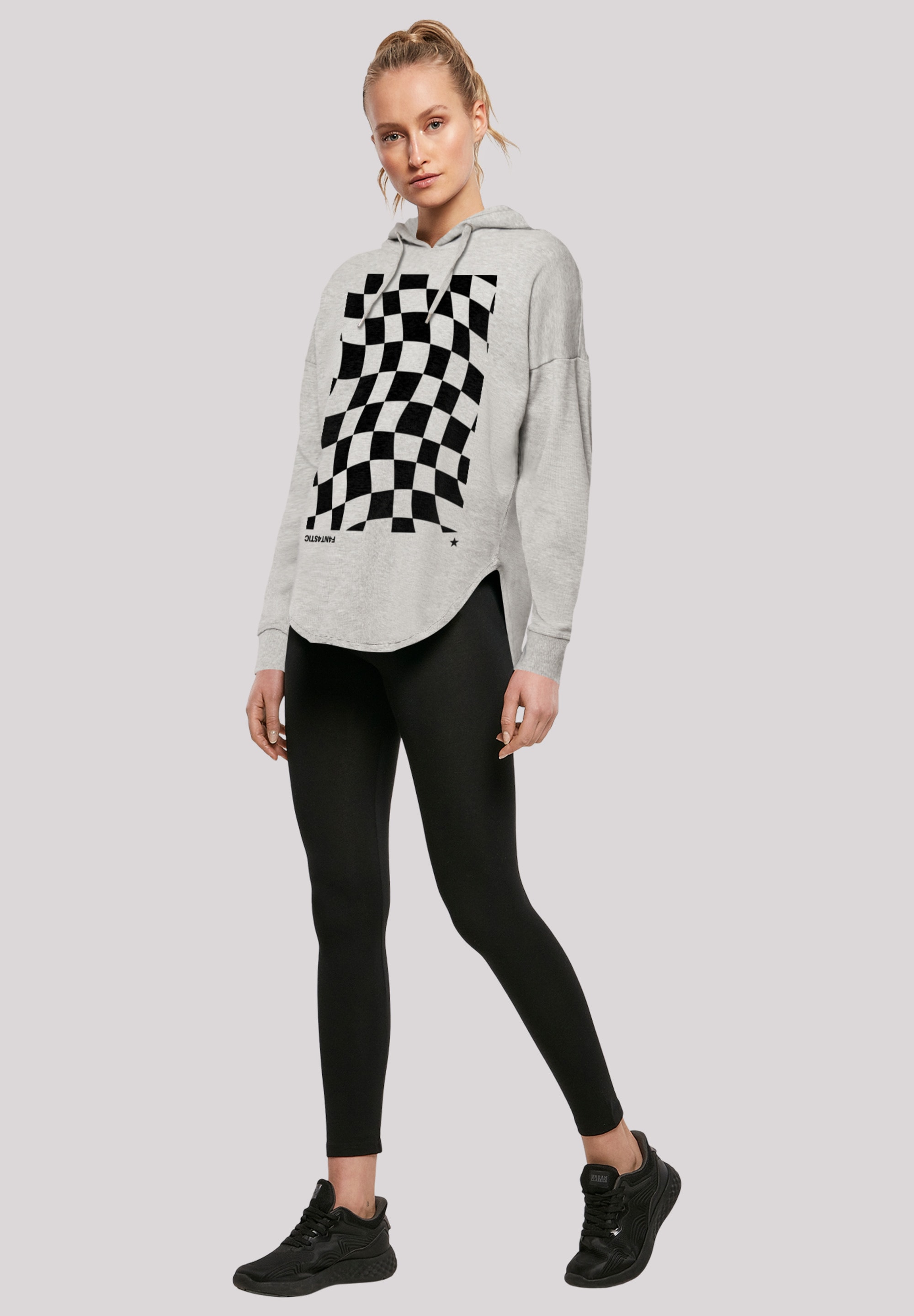 F4NT4STIC Kapuzenpullover »Wavy Schach Muster«, Print