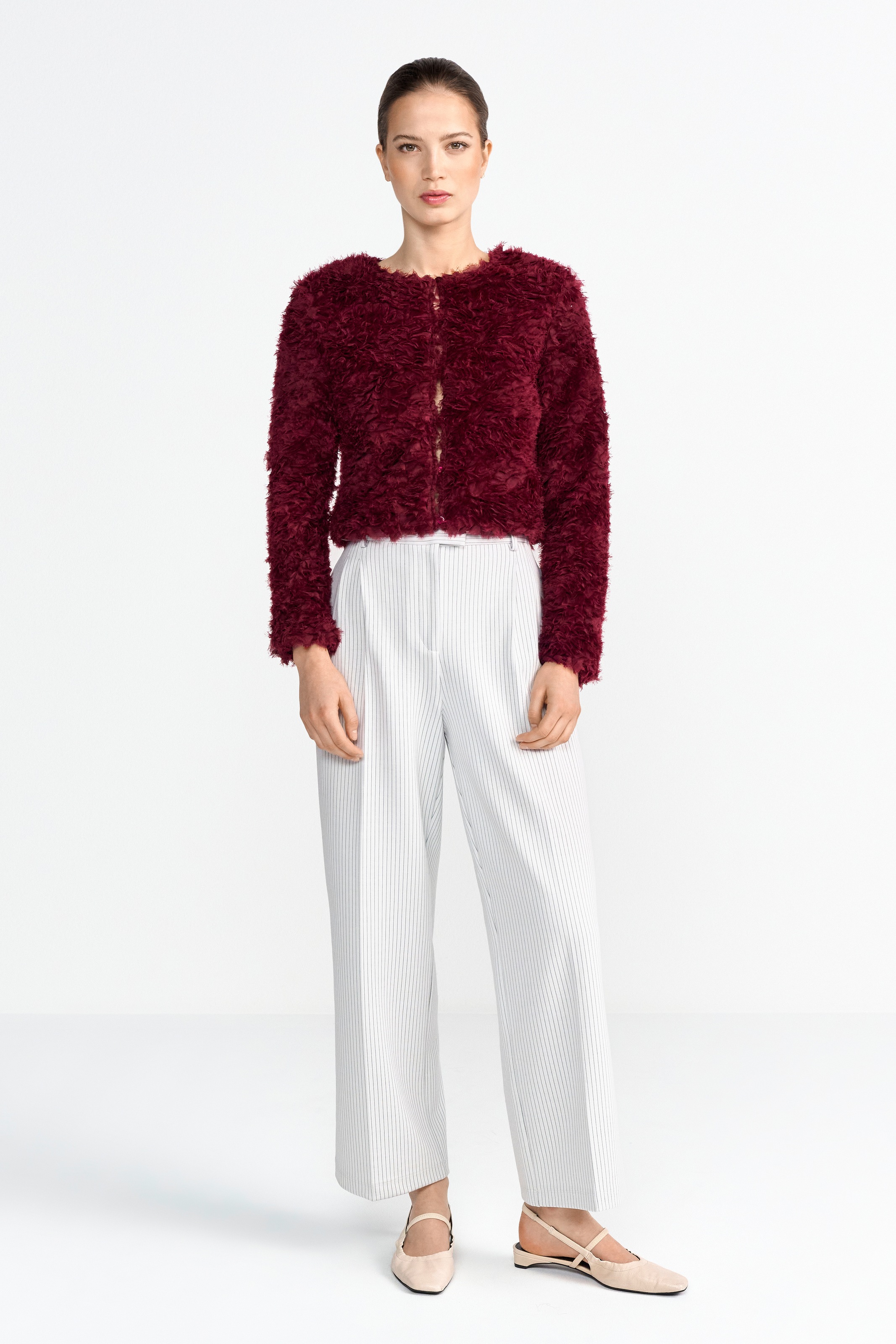 Thumbnail - RICHROYAL Fellimitatjacke ohne Kapuze Mit Rundhalsausschnitt