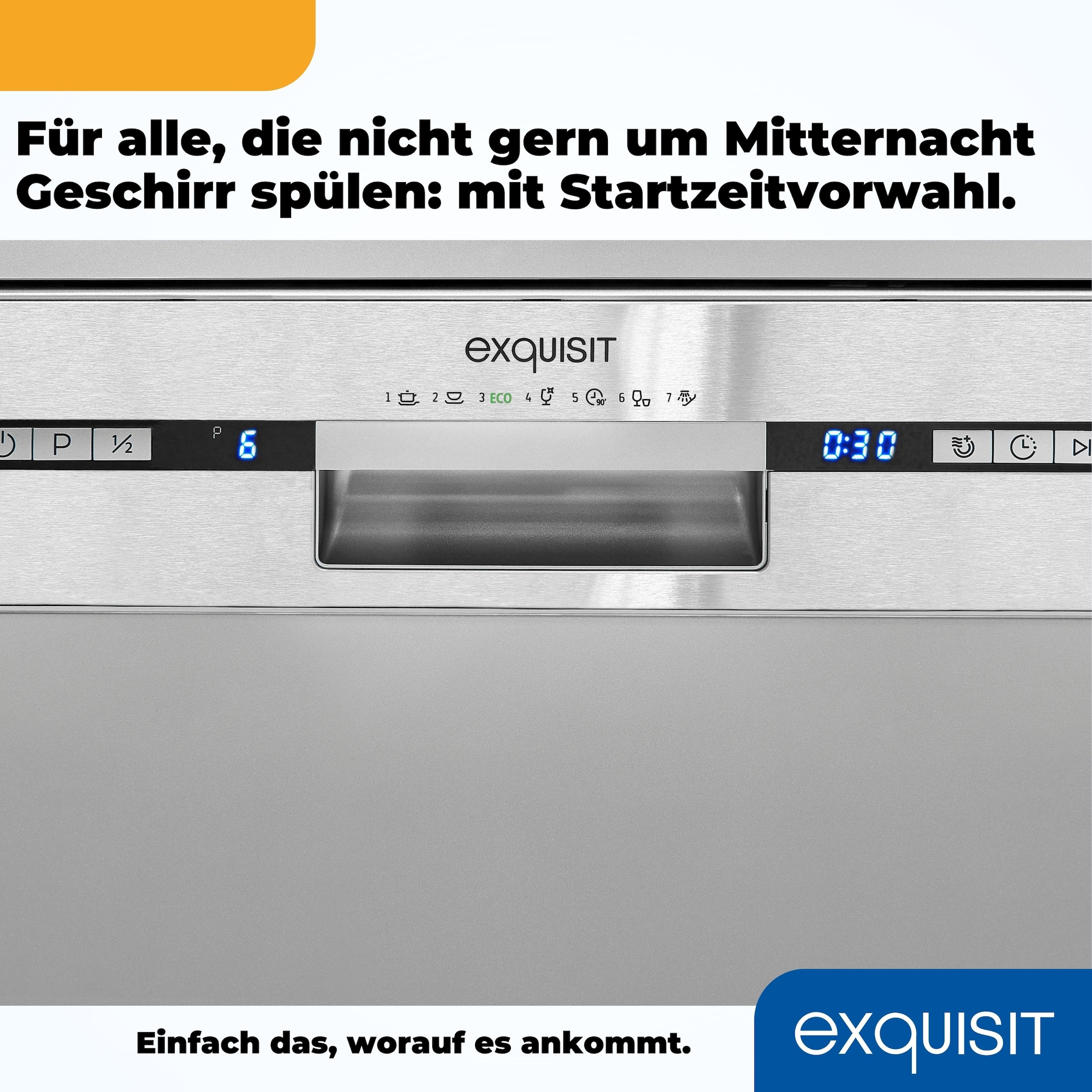exquisit Standgeschirrspüler »GSP9313-030E«