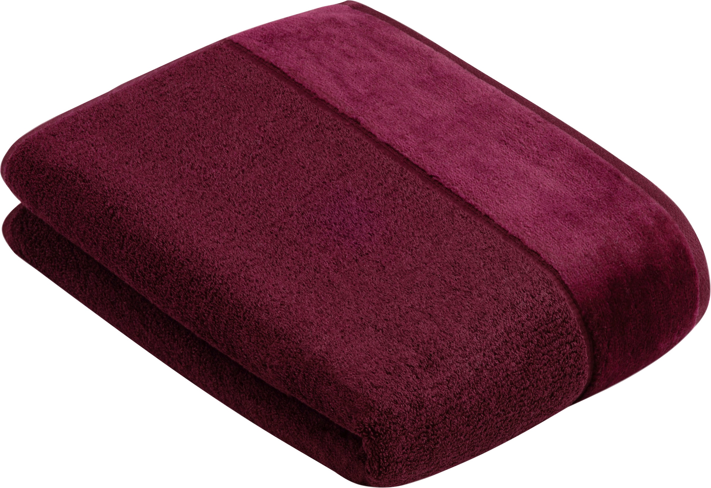 Vossen Badetuch "Pure" Baumwolle & VEGAN, mit eleganter Veloursbordüre