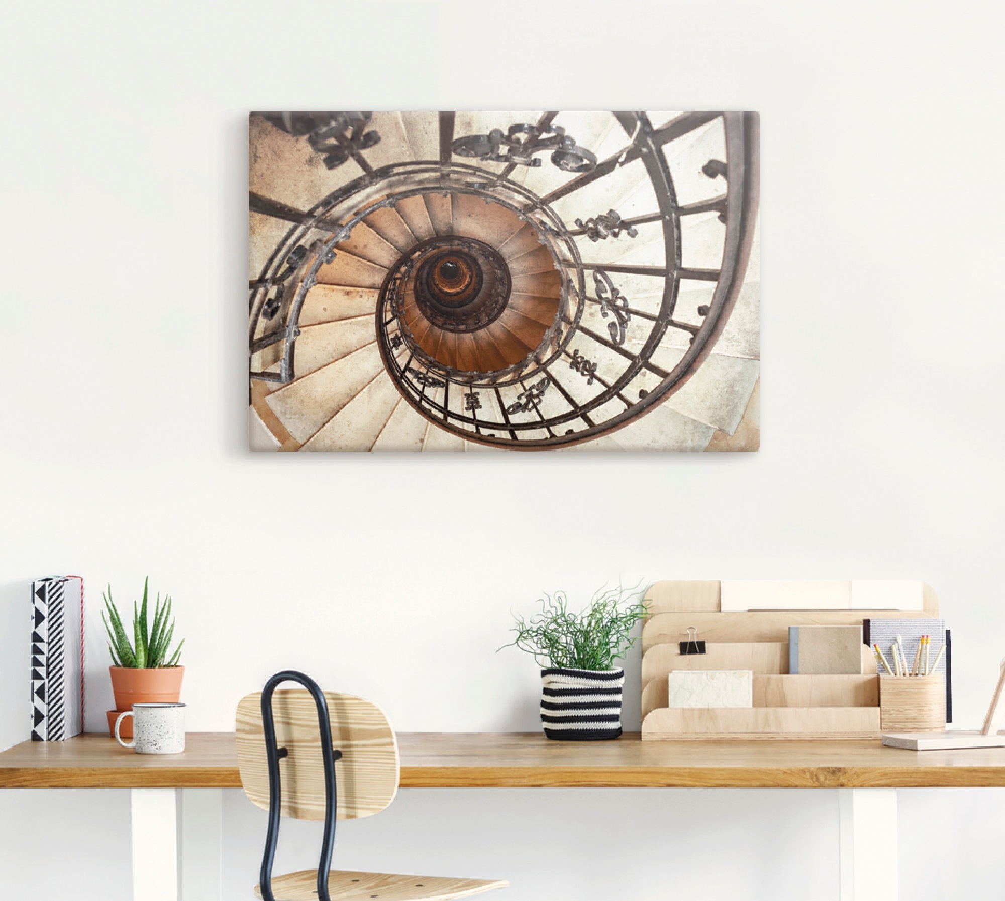 Artland Leinwandbild "Treppe" Architektonische Elemente 1 Stk. tlg. auf Hol günstig online kaufen