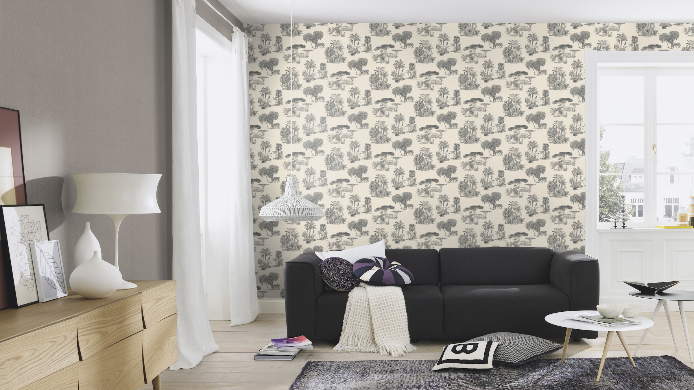 Rasch Vliestapete »Vliestapete Lirirco 555028«, Antikoptik