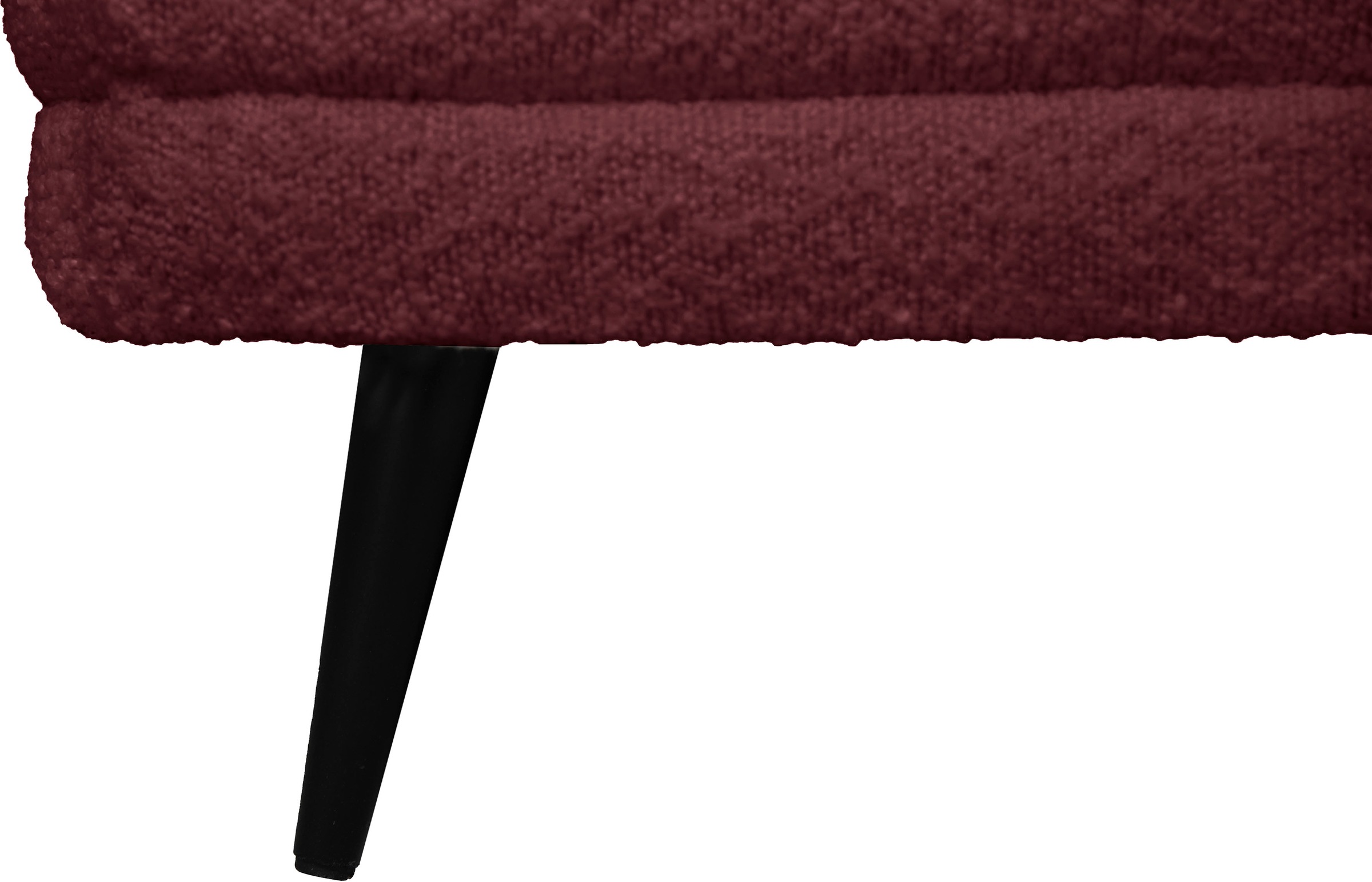 Thumbnail - Home affaire Polsterhocker "Ashly" in 3 Bezugsvarianten, Bouclé, Samtoptik und Struktur weich.