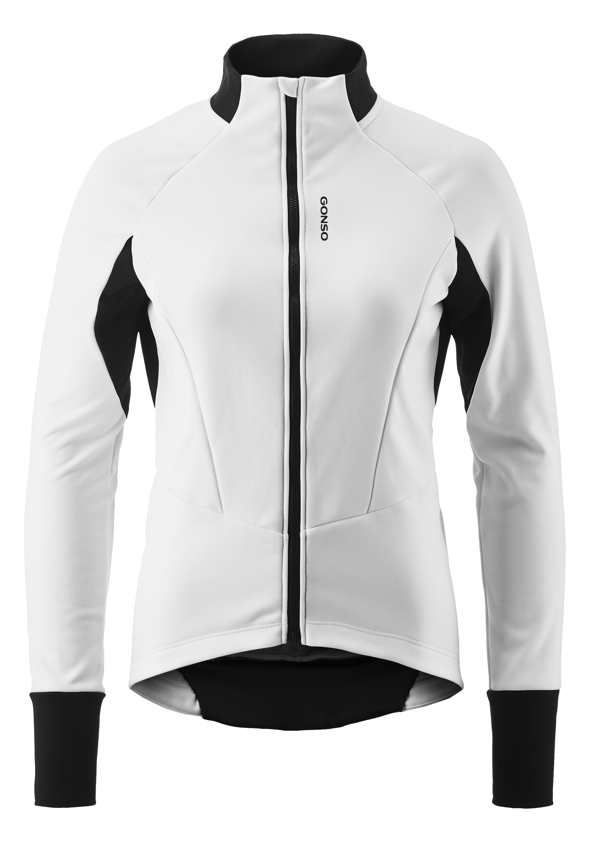 GONSO Damen Fahrradjacke "ROAD JACKET SOFTSHELL 2 W"weiß, Gr. 40, 80% Polyester, 15% Polyamid, 5% Elasthan, Jacken, Damen Softshell-Jacke,