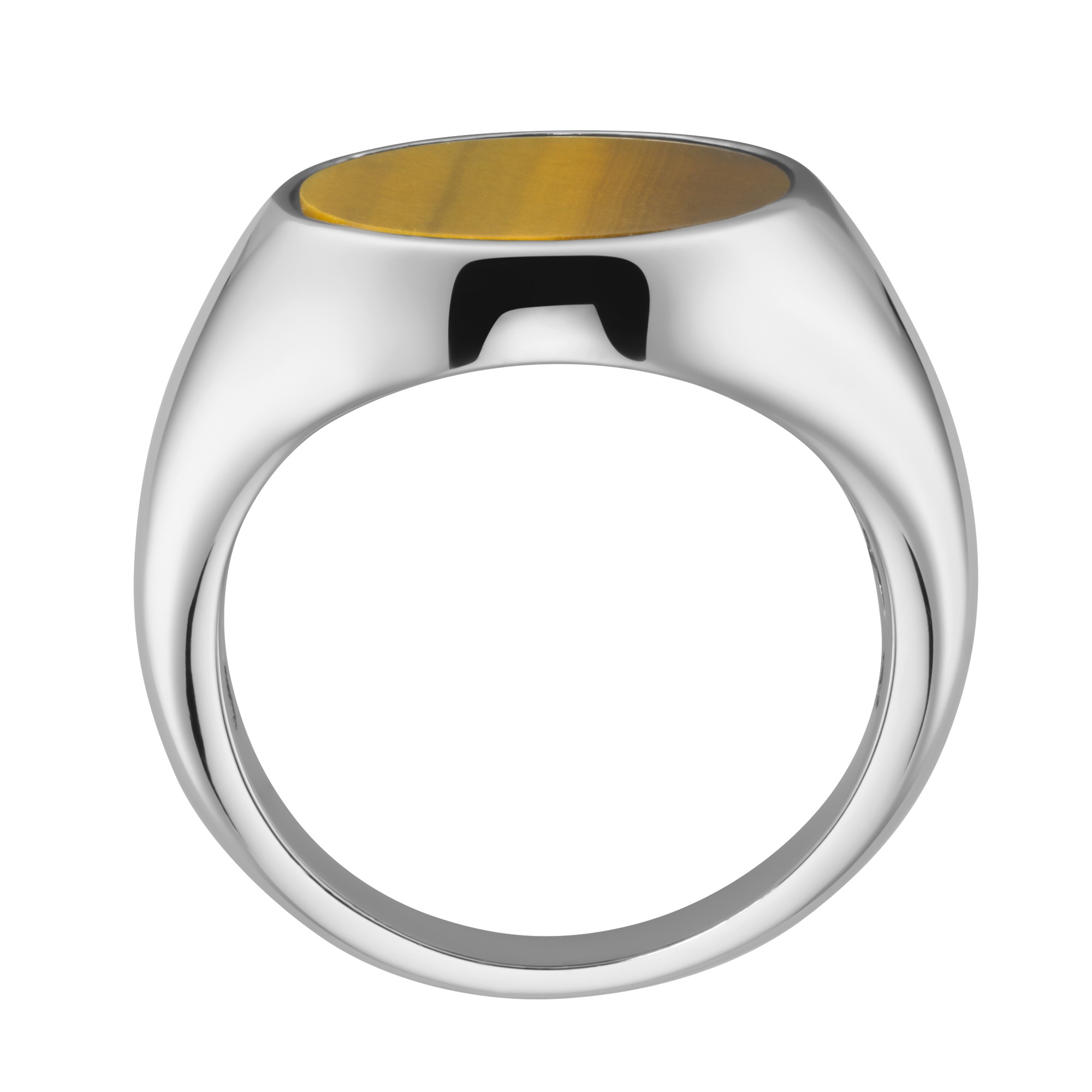 GIORGIO MARTELLO MILANO Silberring »Siegelring mit Tigerauge, Silber 925«