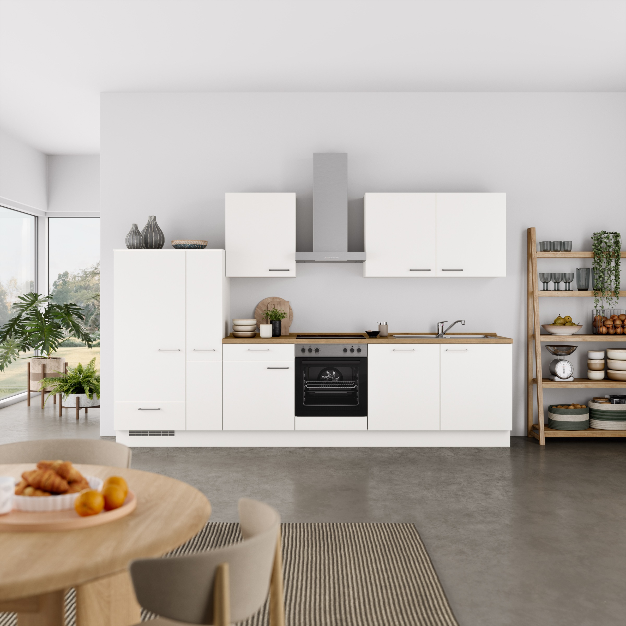 nobilia Küchenzeile ""Laser I", Ausrichtung wählbar, Breite 330 cm" vormont günstig online kaufen