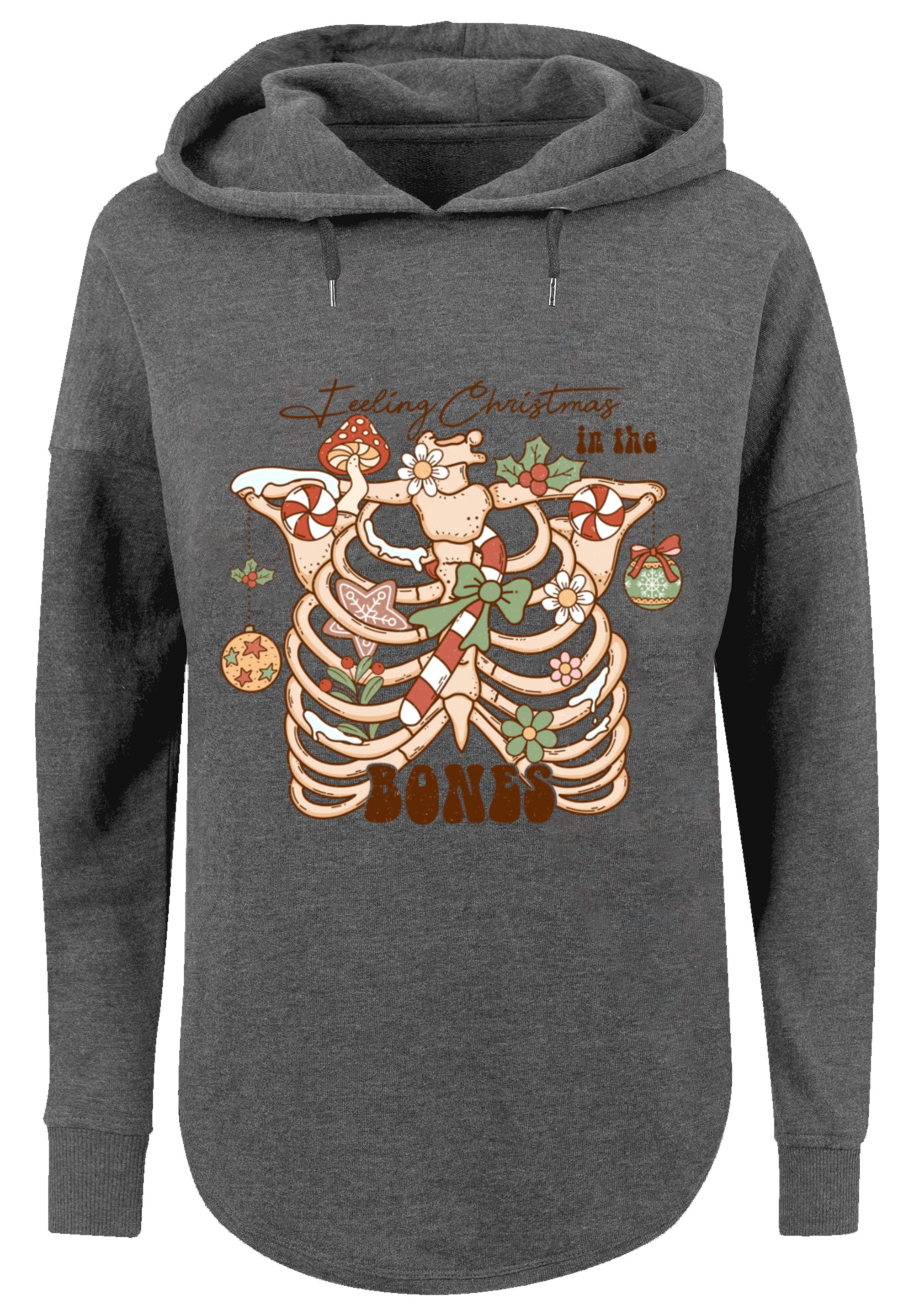 F4NT4STIC Kapuzenpullover »Feeling Weihnachten in the bones«, Premium Qualität, Weihnachts-Kollection