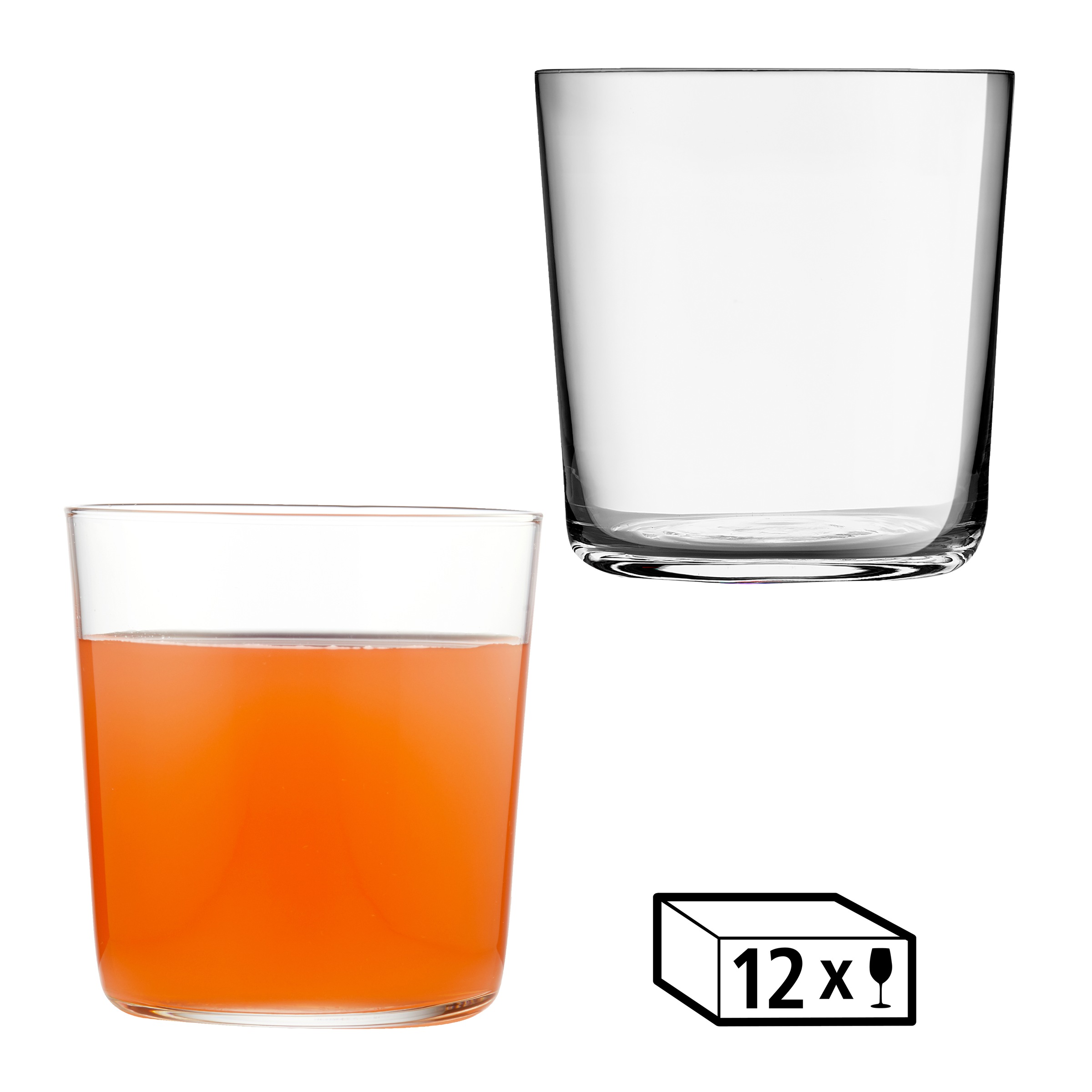 LIBBEY Gläser-Set »Libbey D.O.F Glas, 12er Set -CIDRA-«, (Set, 12 tlg.), 384 ml, hochwertig verarbeitet, im modernen Design
