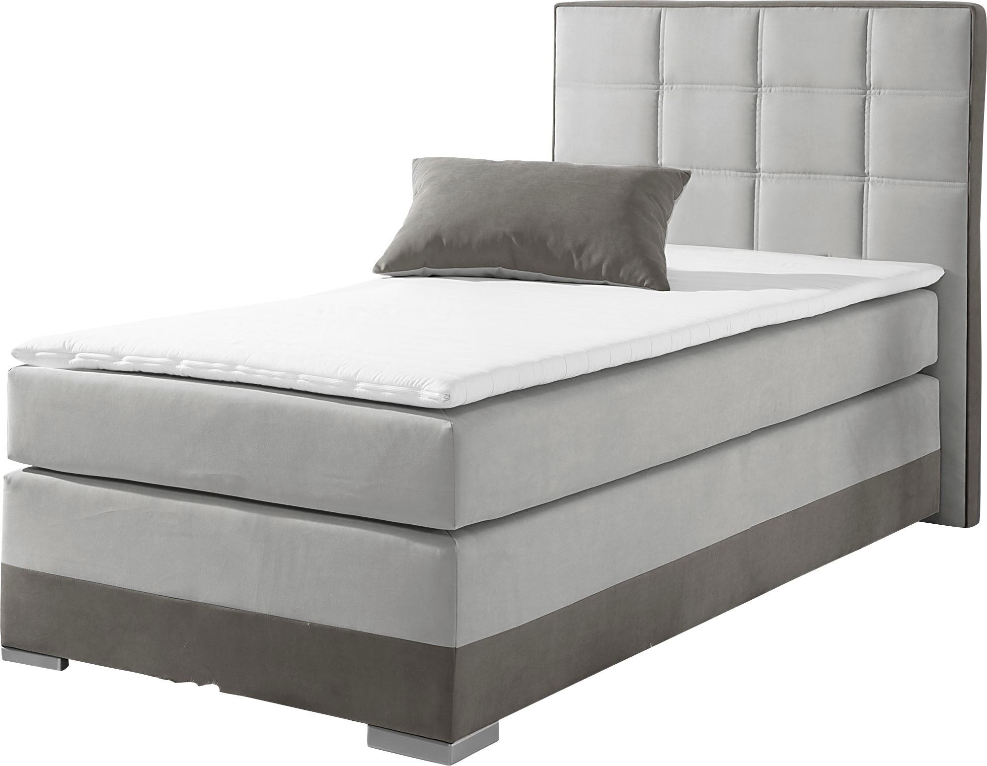 INOSIGN Boxspringbett, inklusive Topper und Wendekissen