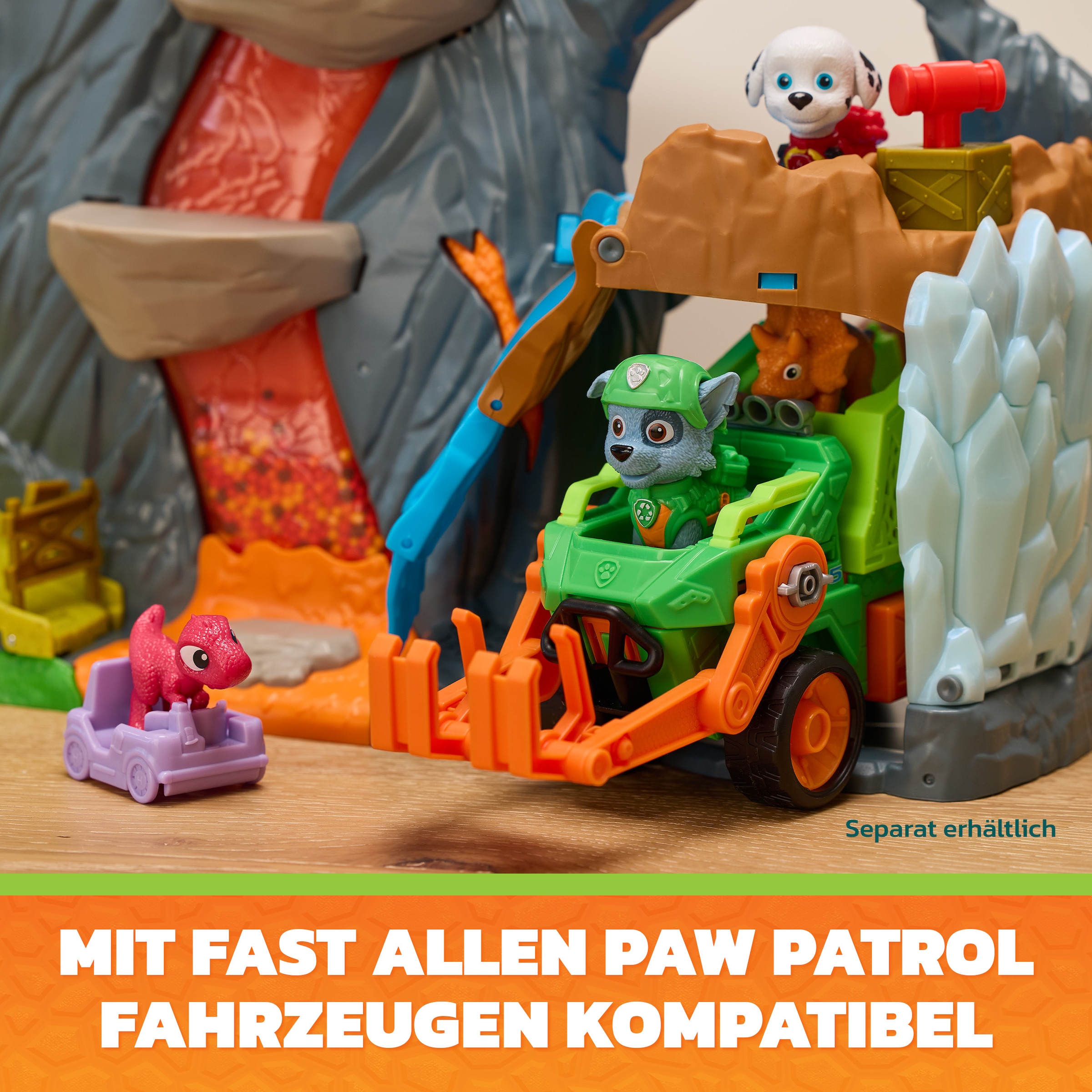 Spin Master Spielwelt »PAW Patrol: Der Dino Film, Super-Lava-Blast Vulkan-Spielset« mit Licht- & Soundeffekten