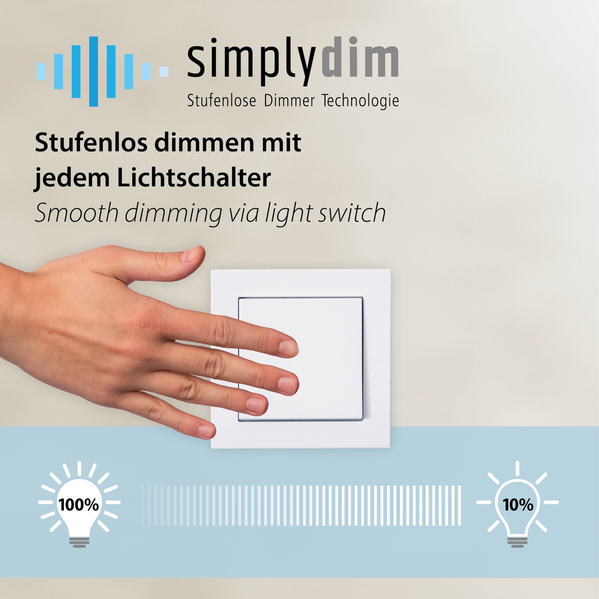 JUST LIGHT LED Deckenleuchte »MIKADO« LED-Board 1 Stk. Warmweiß dimmbar, Simply Dim, Memory nach Trennung vom Netz