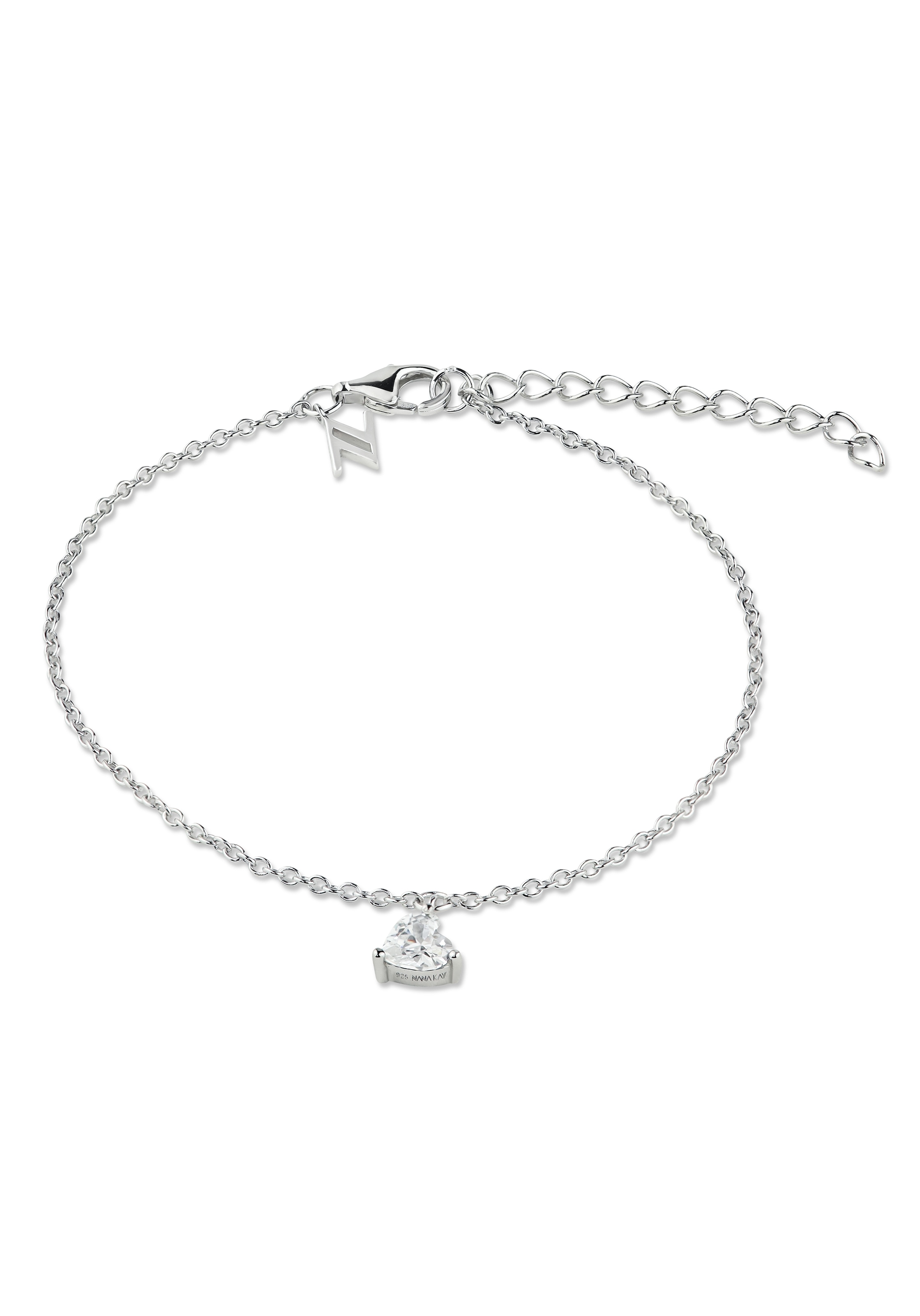 NANA KAY Armband »Delicate Touch, Herz, ST1908«, mit Zirkonia (synth.)