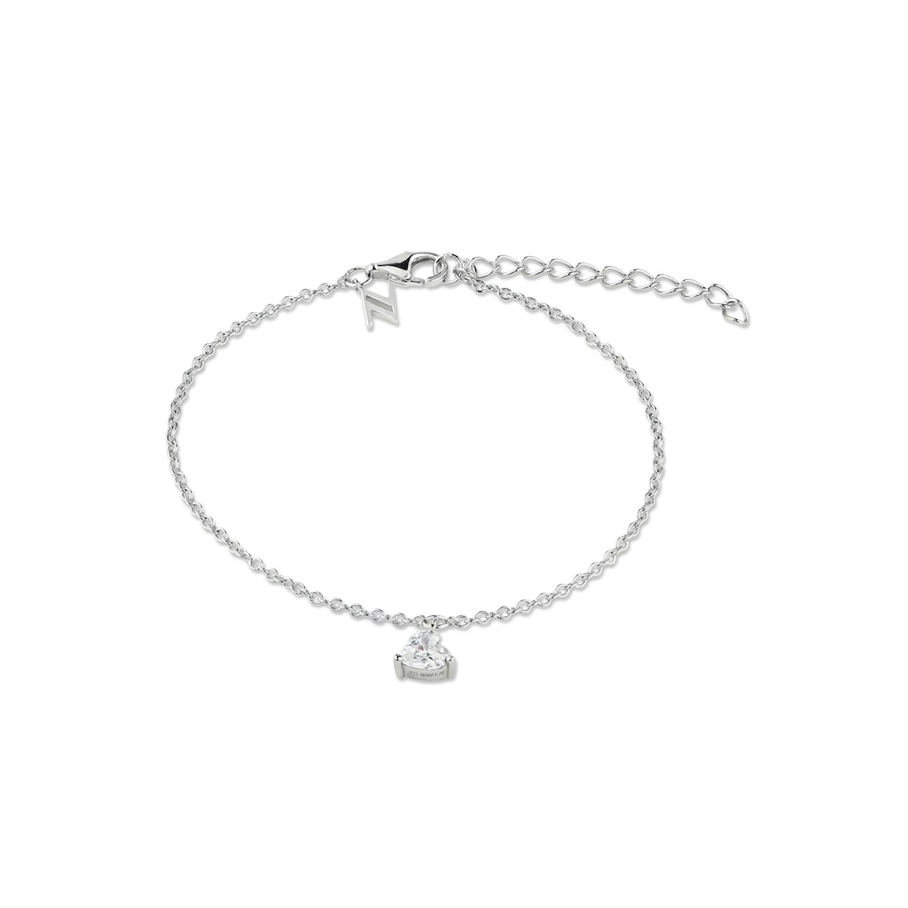 NANA KAY Armband »Delicate Touch, Herz, ST1908«, mit Zirkonia (synth.)