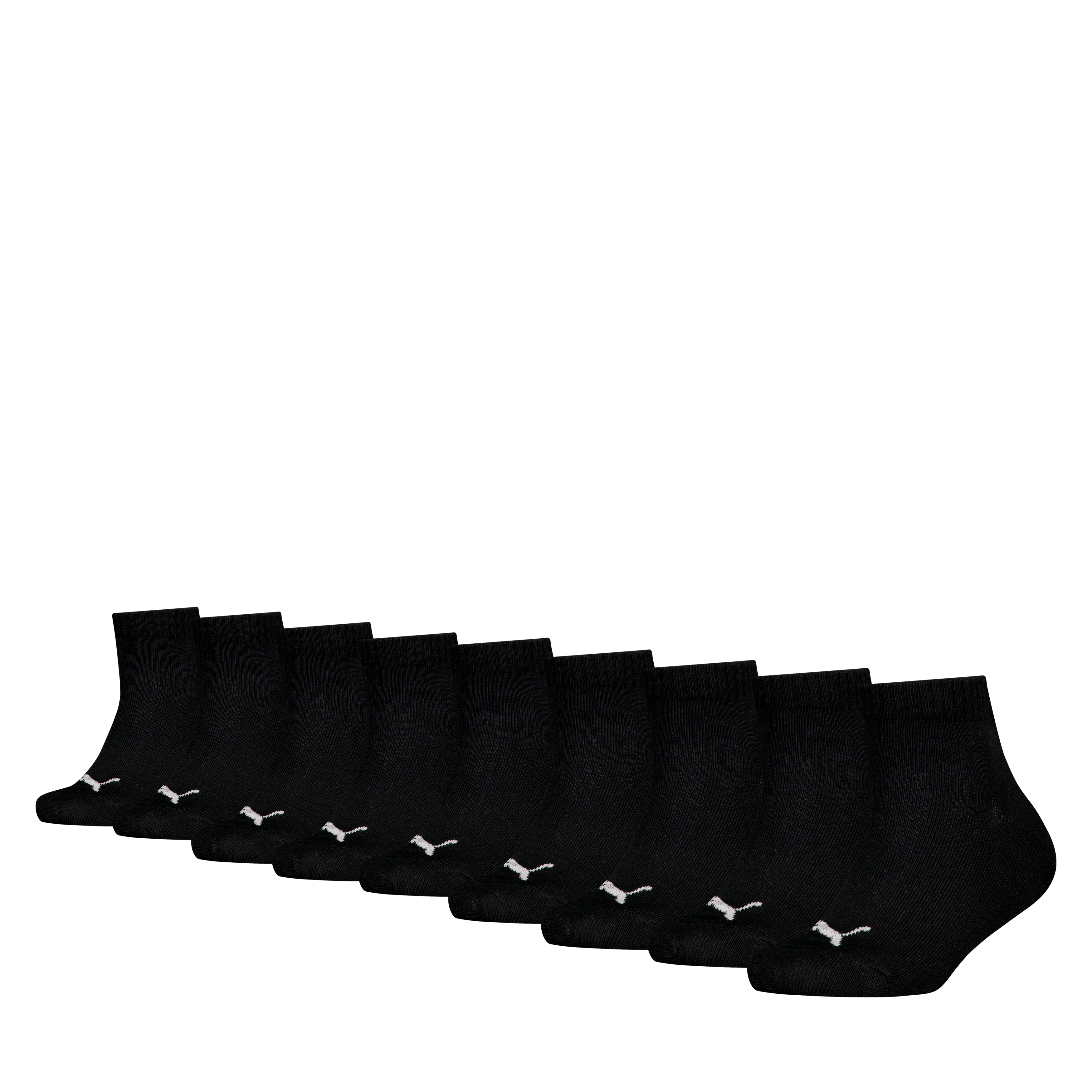 Puma Kurzsocken "Puma Kids Plain Quarter 9P" 9 Paar, Mit Rutschfestem Bund