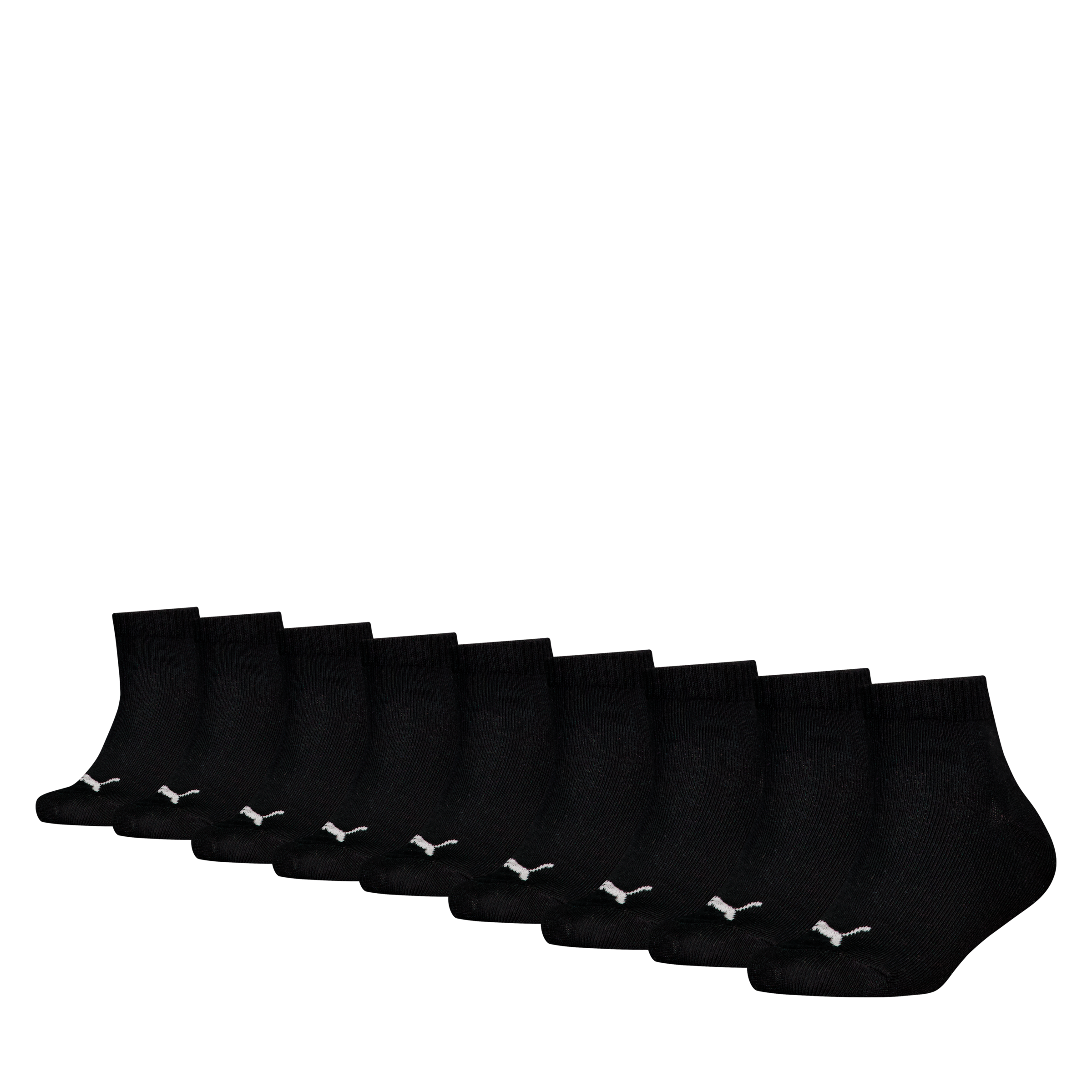Puma Kurzsocken "Puma Kids Plain Quarter 9P Ecom" 9 Paar, Mit Rutschfestem Bund