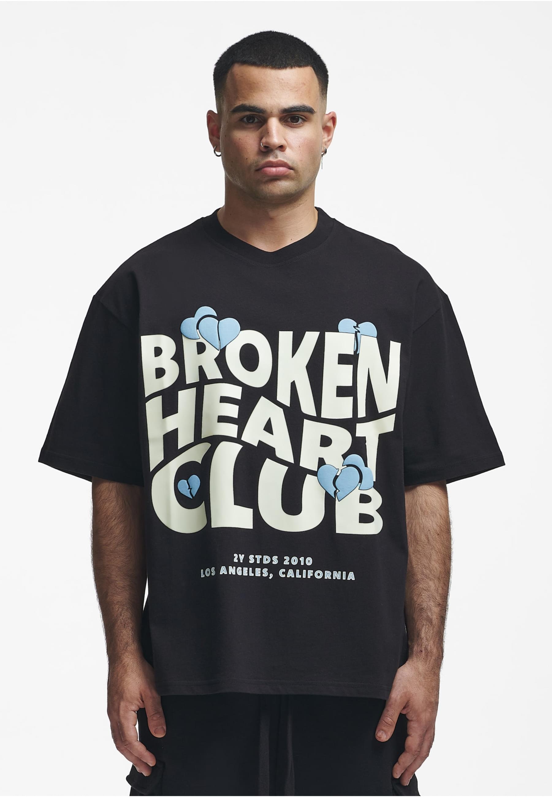 2Y Studios T-Shirt »2Y Studios Herren 2Y Broken Heart Club Oversize Tee«, (1 tlg.)