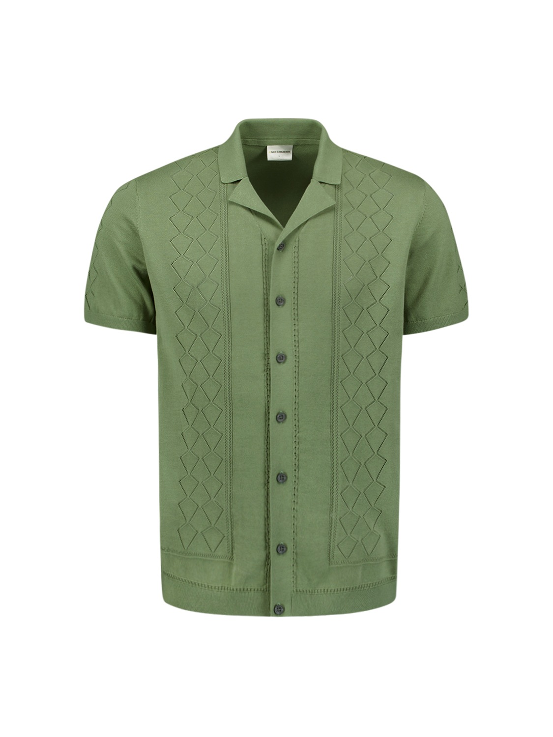 NO EXCESS T-Shirt »No Excess Poloshirt mit kurzen Ärmeln«