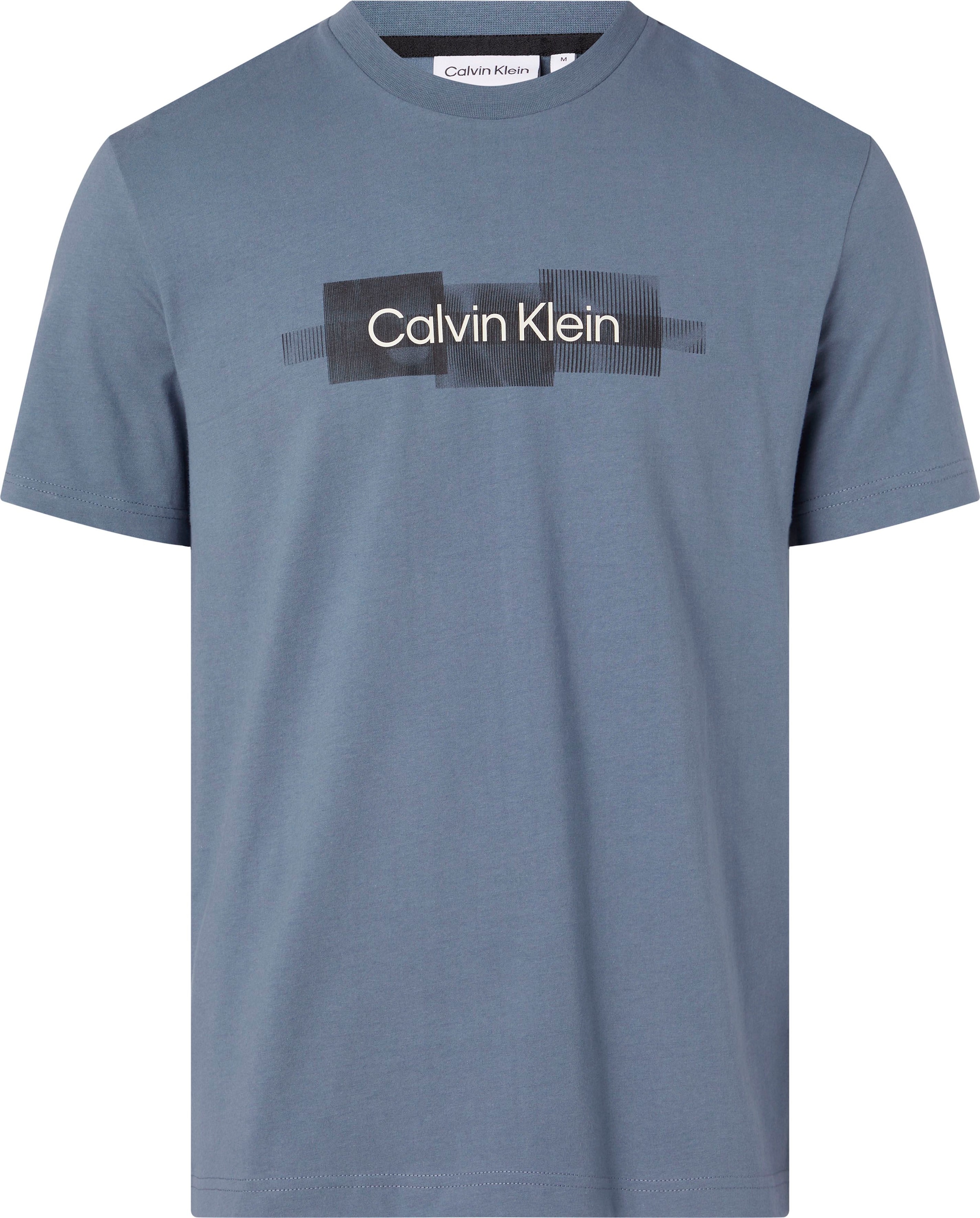 Calvin Klein reiner Baumwolle aus T-Shirt | bestellen »BOX ▷ T-SHIRT«, LOGO STRIPED BAUR