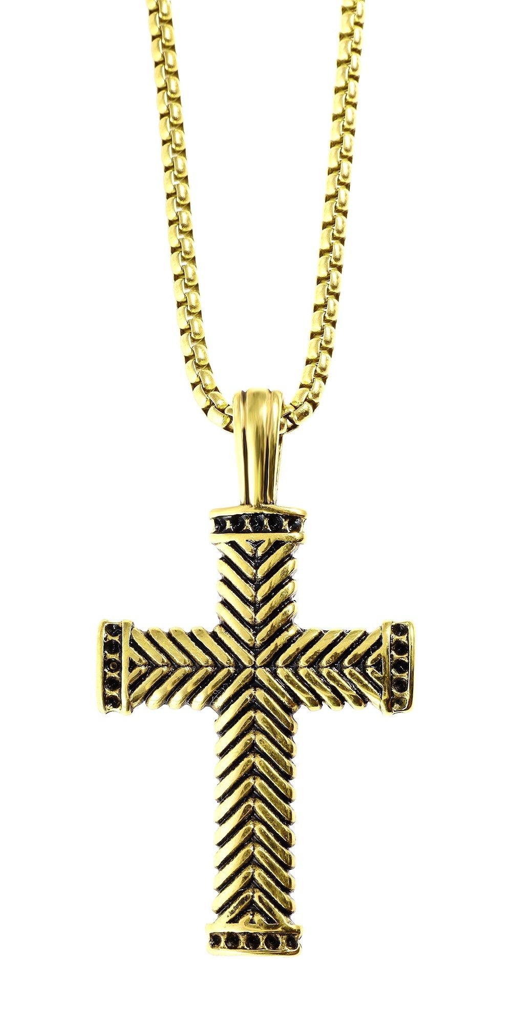 Adelia´s Kette ohne Anhänger »Unisex Halskette mit Anhänger – Kreuz aus Edelstahl« Geschenkidee: zeitlos und vielseitig