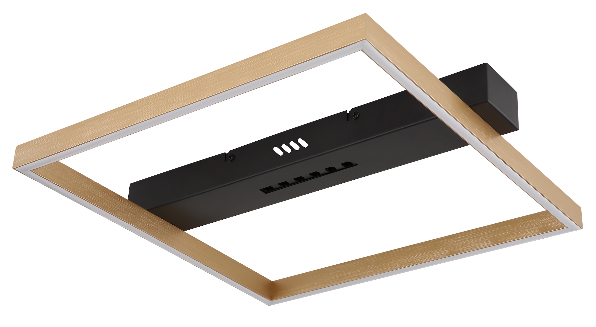 GLOBO LIGHTING LED Deckenleuchte »LUFFY«, Leuchtmittel LED-Modul | LED fest integriert, Deckenlampe/LxBxH: 430x392x69mm/Wohnzimmer/Schlafzimmer/modern