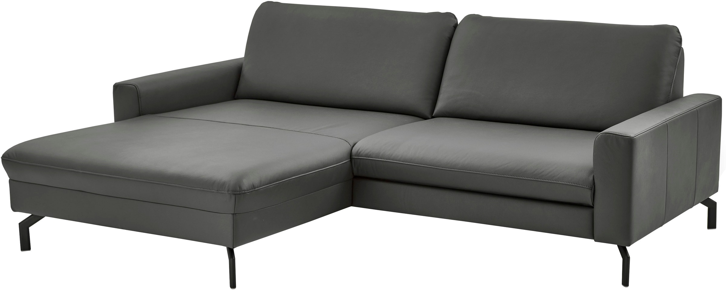 Die PlanBar Ecksofa "PN-EM20028 L-Form ohne Kopfstützen" wahlweise mit motorischem Canape