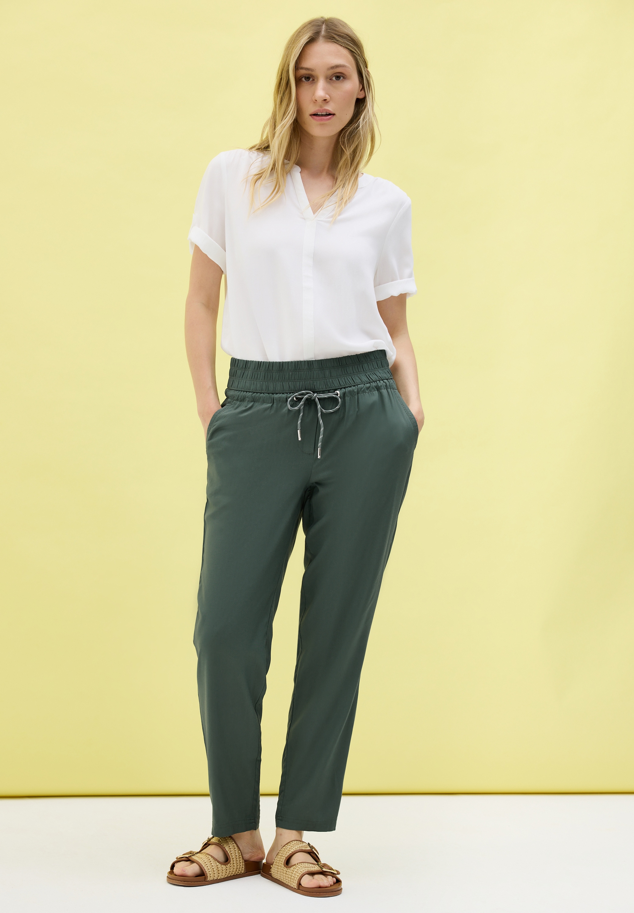 Cecil Stoffhose »Style CHELSEA«, Sommerhose mit elastischem Bund