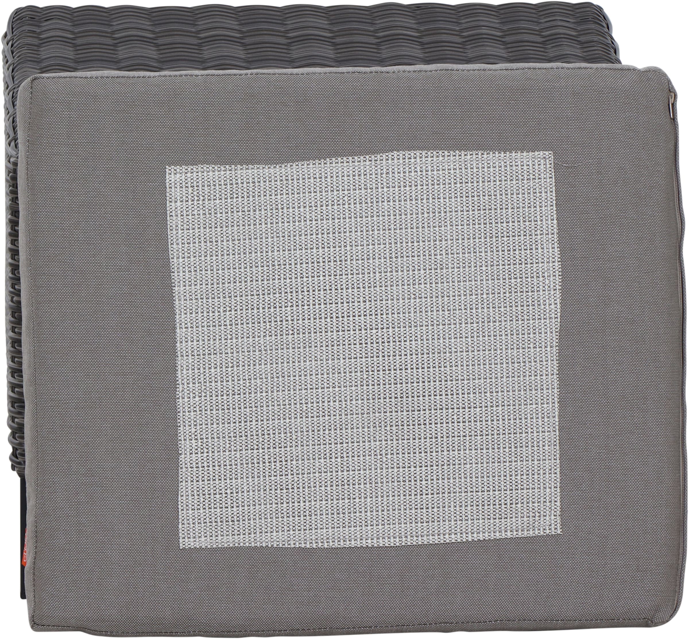 Siena Garden Hocker »CORIDO« Gestell Aluminium, Gardino®-Geflecht, matt anthrazit/charcoal-grey
