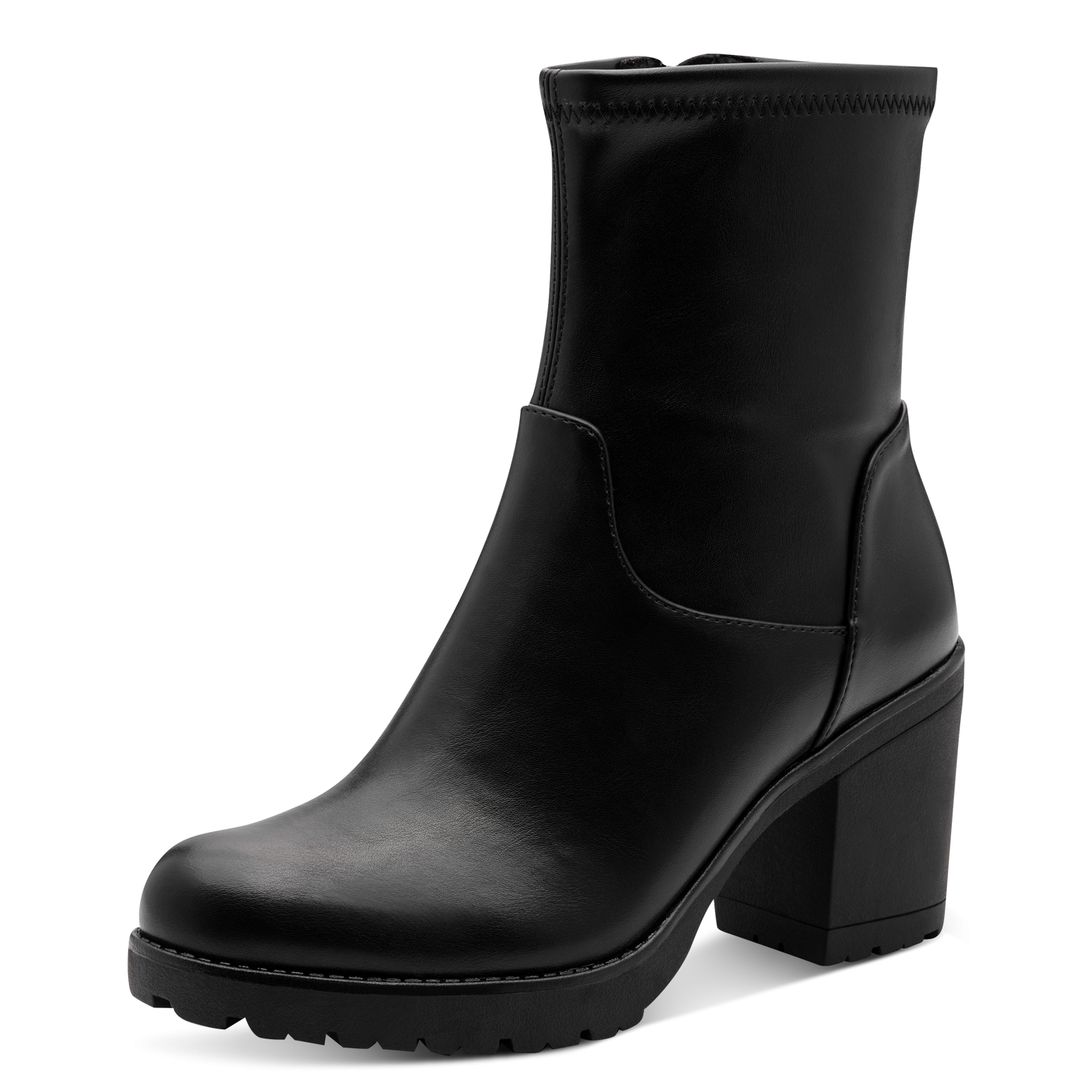 MARCO TOZZI Ankle Boots mit weichem Stretch-Schaft und Innenreißverschluss