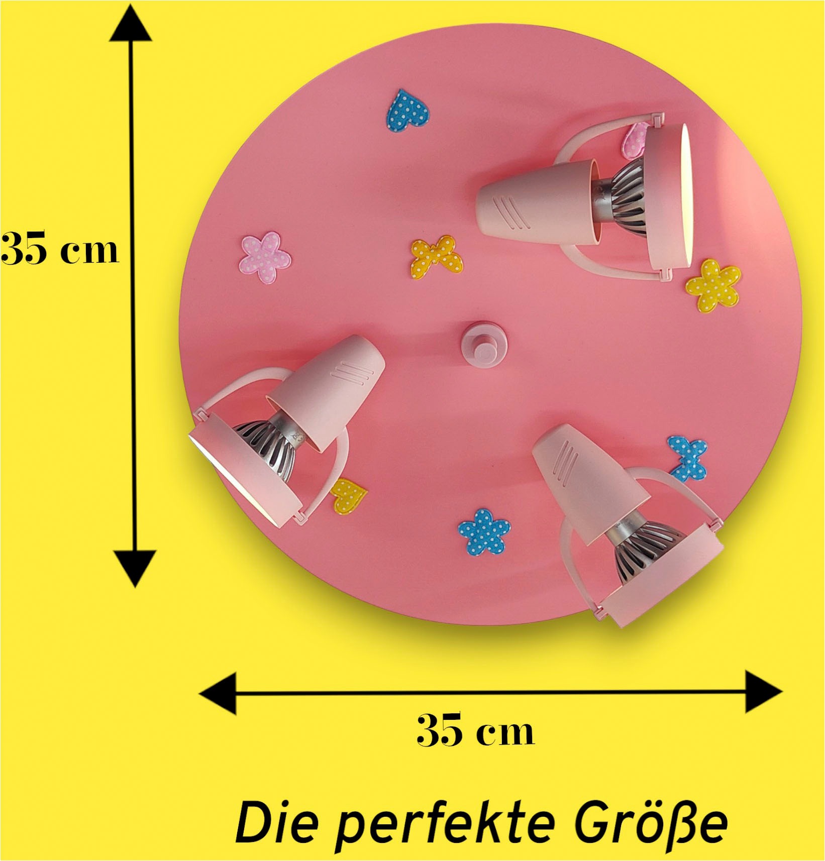 niermann Deckenleuchte »Kinderlampe mit Motiv "Blumenwiese", Strahler für Kinderzimmer« GU10 1 Stk. 3 schwenk- und drehbare Strahler, Made in Germany