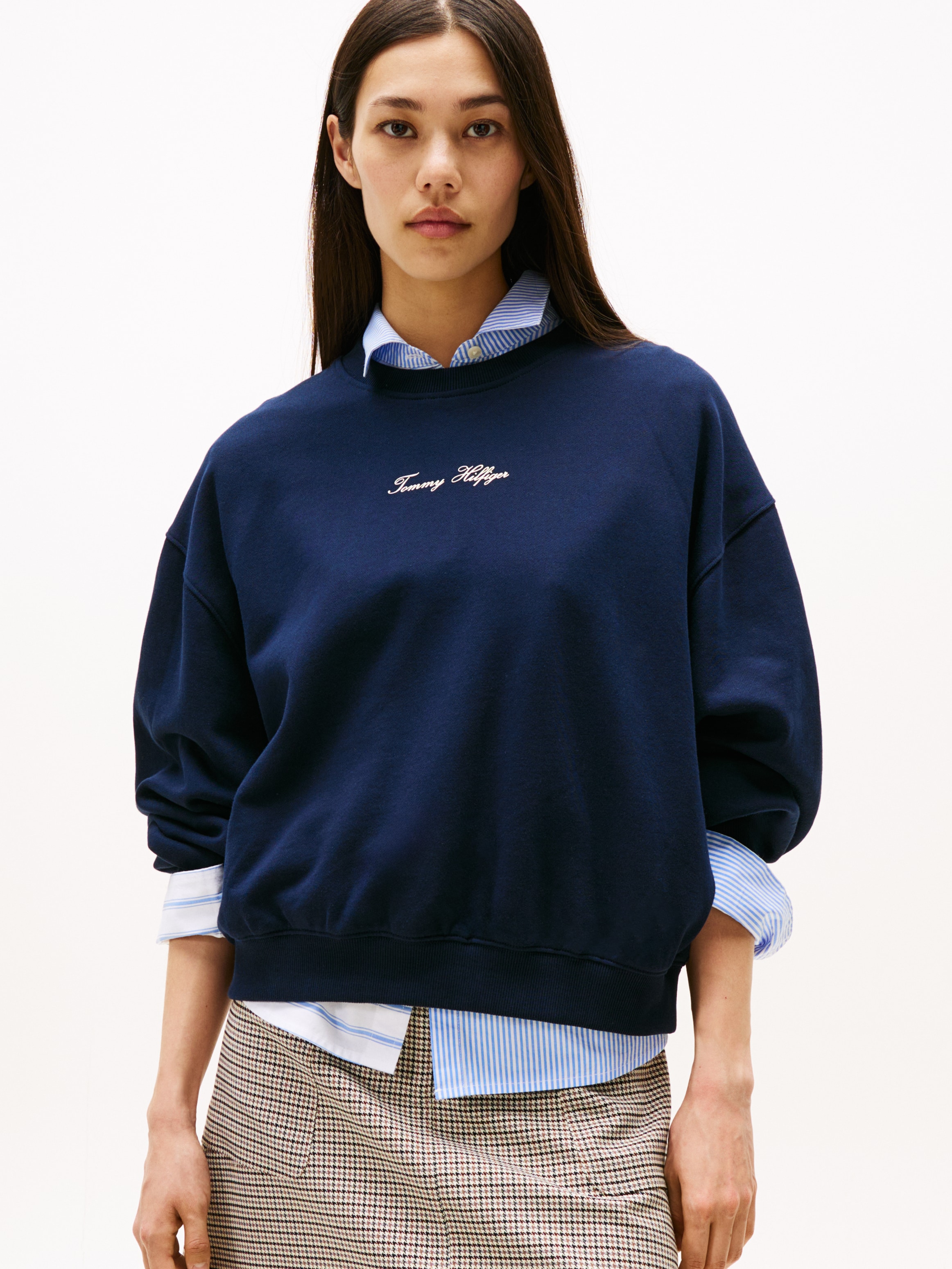 Tommy Hilfiger Sweatshirt "CLASSIC SCRIPT TERRY SWEATSHIRT" günstig online kaufen