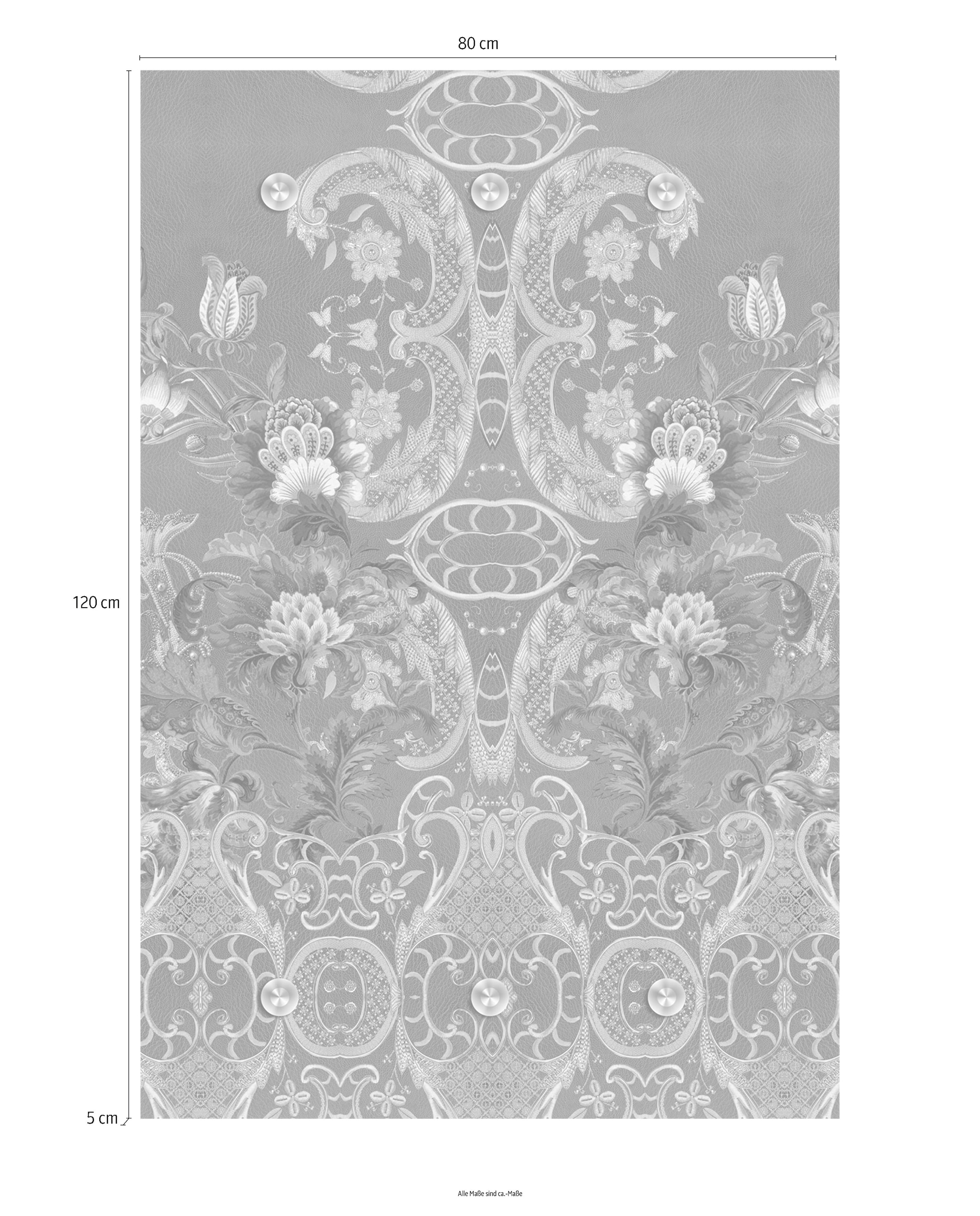 queence Garderobenleiste »Blumen«, mit 6 Haken, 80 x 120 cm