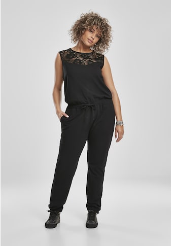 URBAN CLASSICS Jumpsuit »Damen Ladies Lace Block Jump...