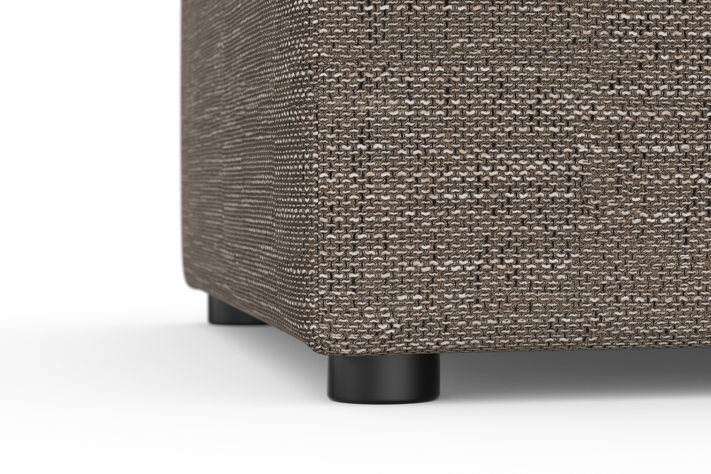 DOMO collection Hocker »Topper«, mit Wellenunterfederung, auf Kunststoffgleitern