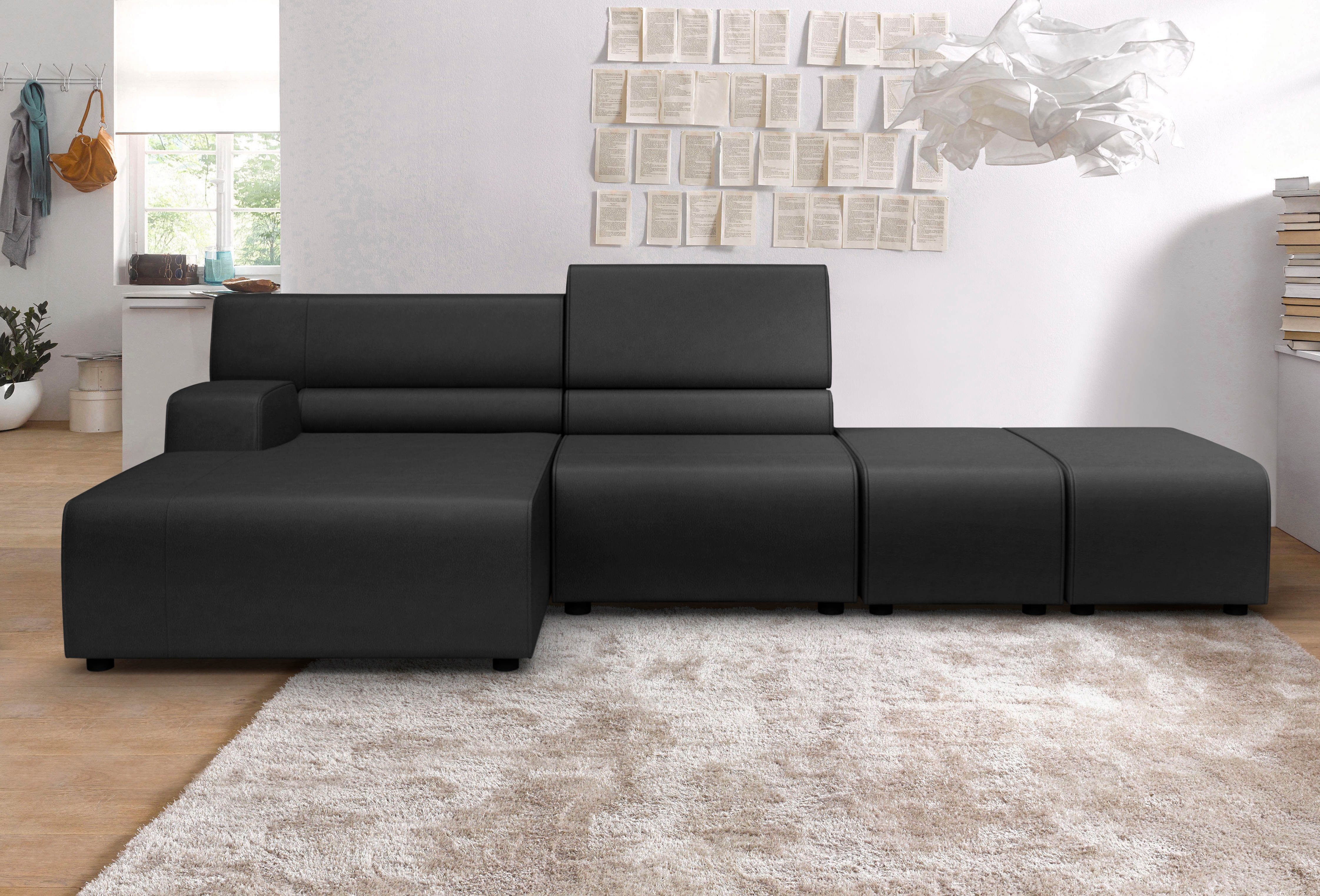 Egoitaliano Ecksofa "Babouche, Designsofa mit außergewöhnlichem Sitzkomfort zum Wohlfühlen"