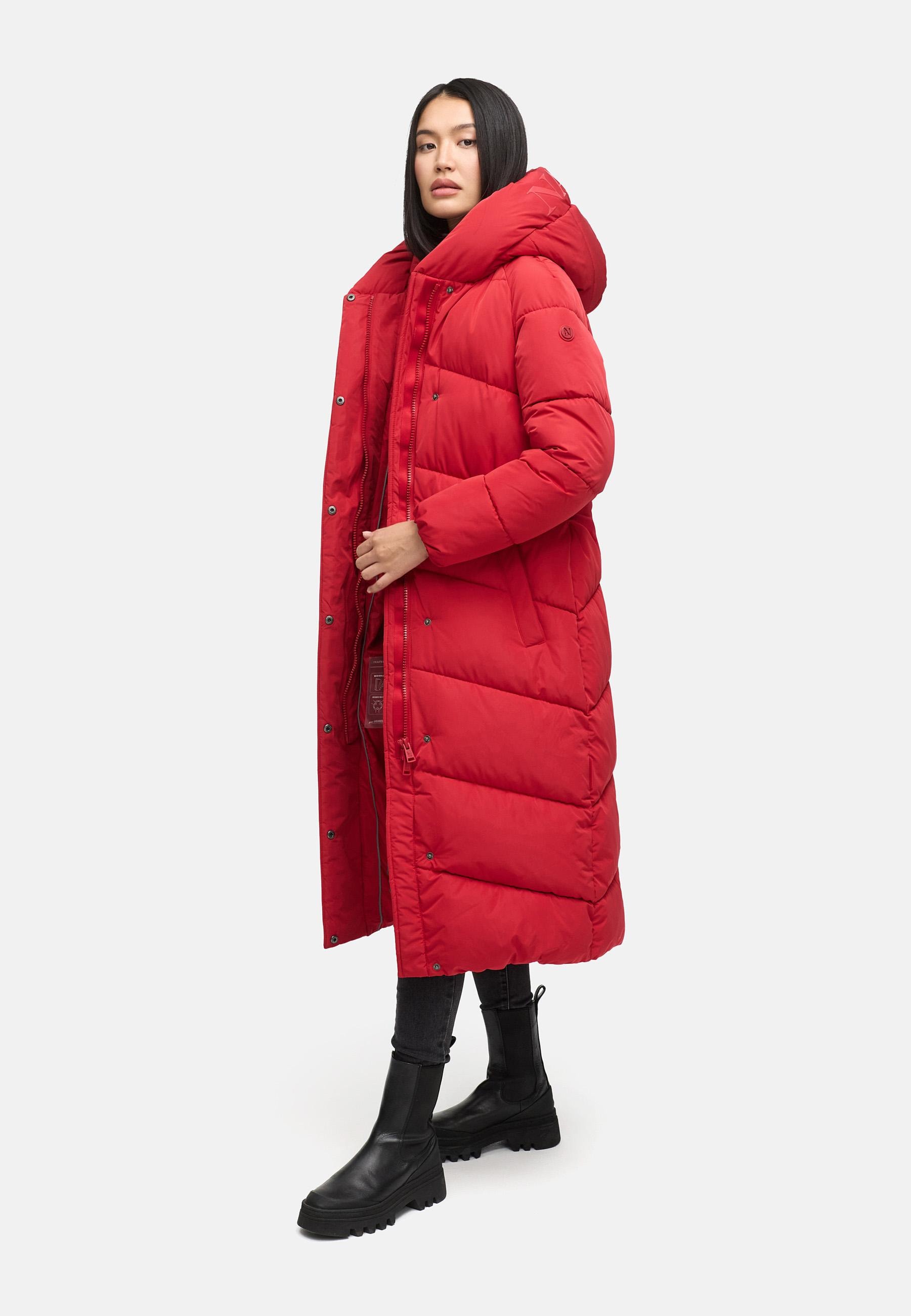 Navahoo Steppmantel »Eisblick 14«, Gesteppter Damen Mantel mit Taillengürtel