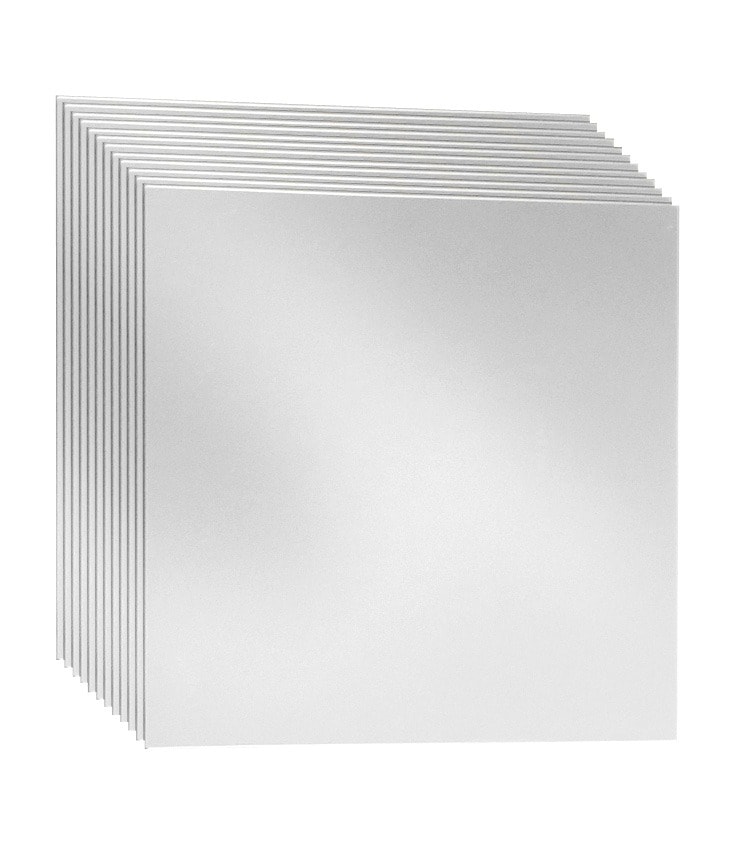 Spiegelfliesen JOKEY, B:15cm H:15cm, silber, Glas, Spiegel, "Kristallglasspiegel-Kacheln", selbstklebend