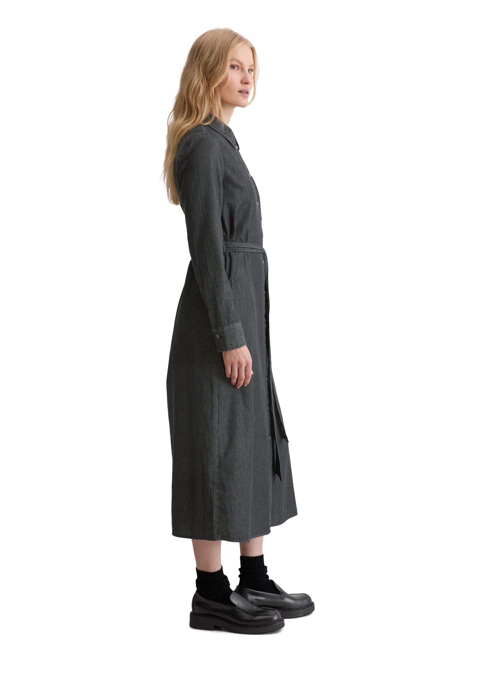 Marc OPolo Hemdblusenkleid "aus Baumwoll-Chambray" günstig online kaufen