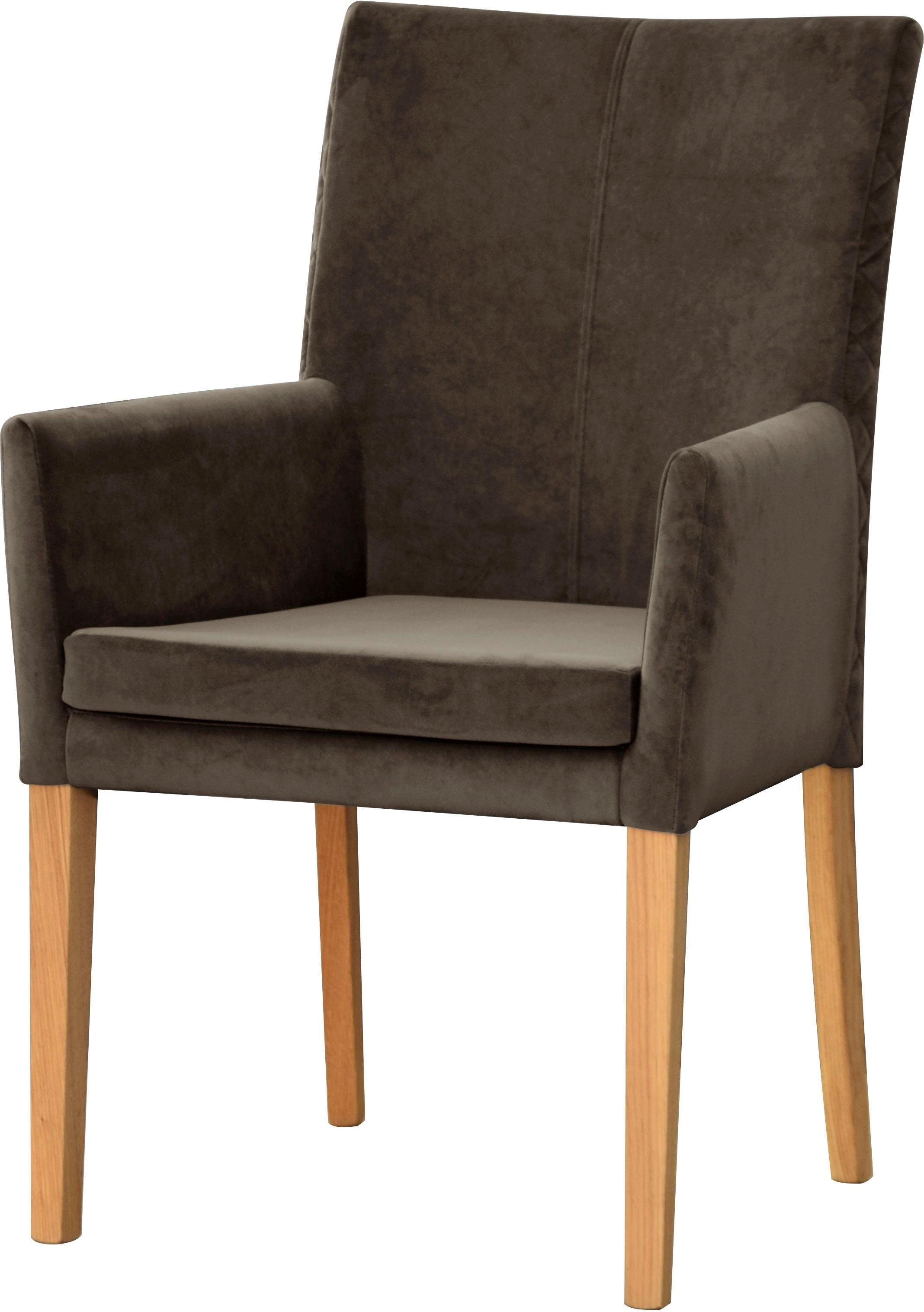 Leonique Armlehnstuhl "Vence" (Set) 1 Stk.mit Rautensteppung in der Rückenl günstig online kaufen