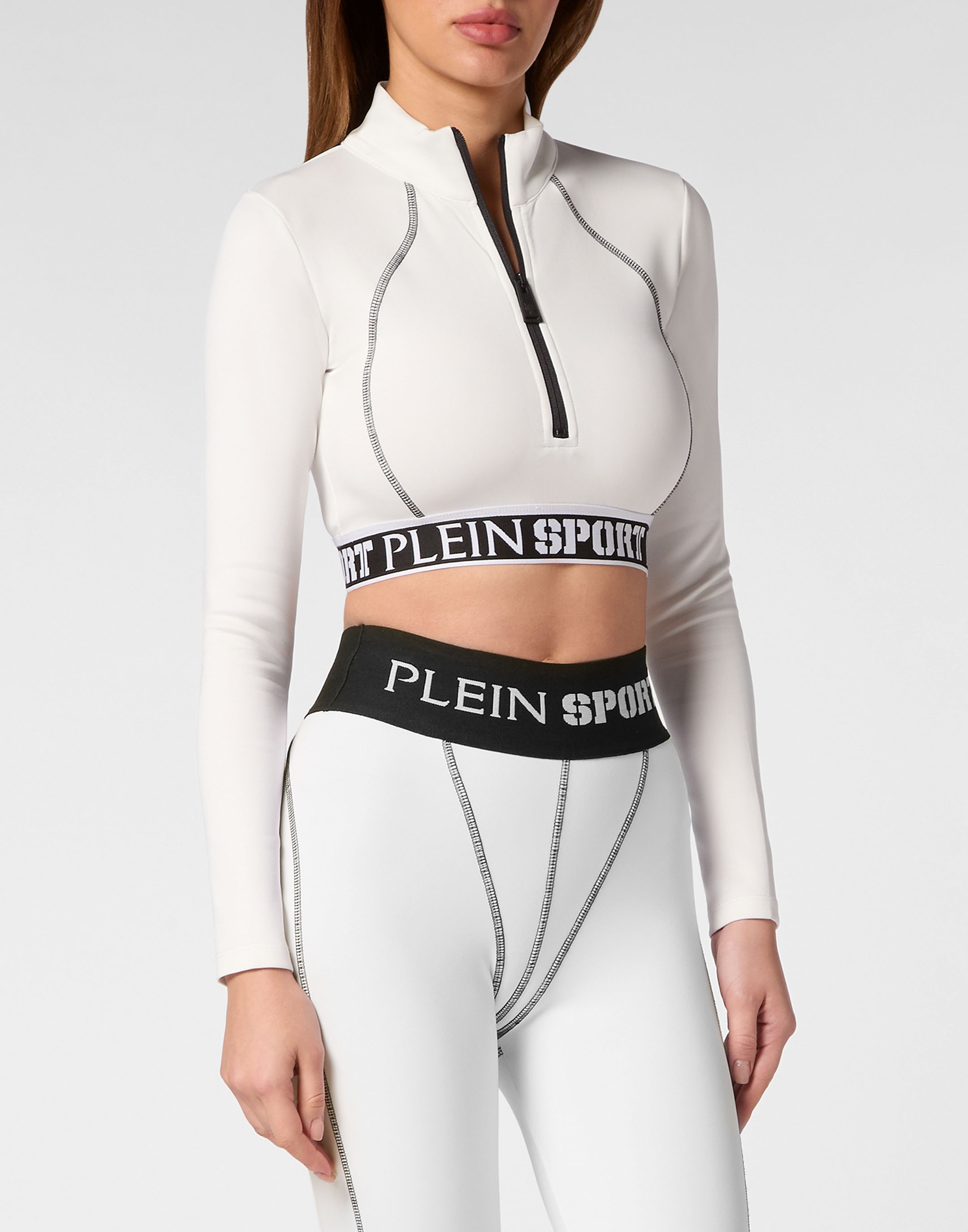 PLEIN SPORT Lauftop "Sport Top Cropped Top"