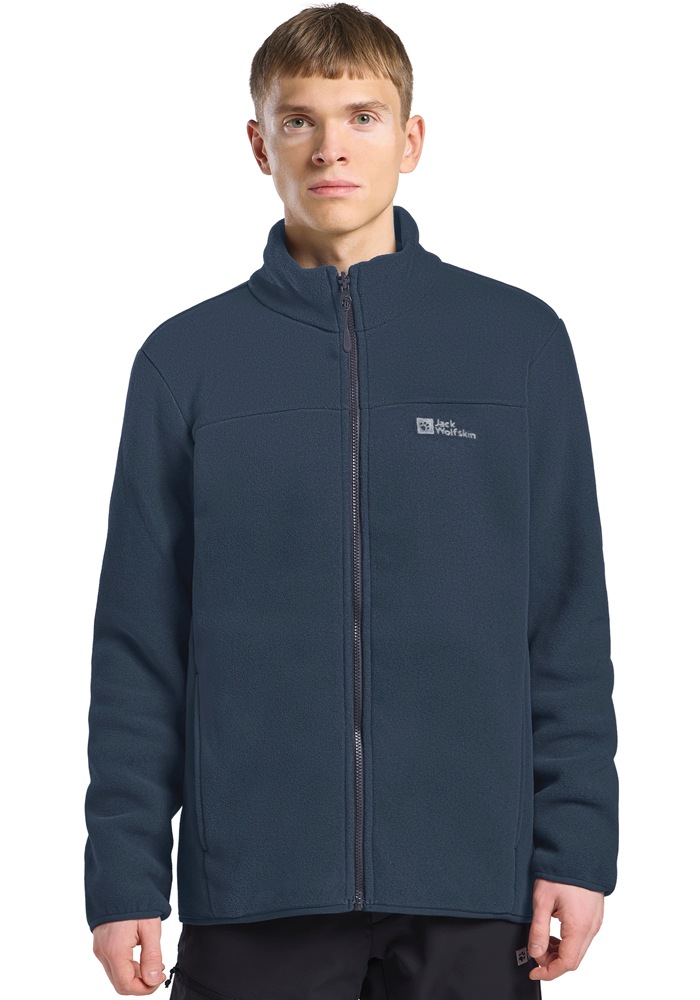 3-in-1-Funktionsjacke JACK WOLFSKIN "TAUBENBERG 3IN1 JKT M", Herren, Gr. S, blau (midnight sky), Obermaterial: 100% Polyester, normal, hoch geschlossener Ausschnitt, mit verstellbarem Klettverschluss, Jacken, 3in1, wasserdicht, winddicht, Übergangsjacke 6