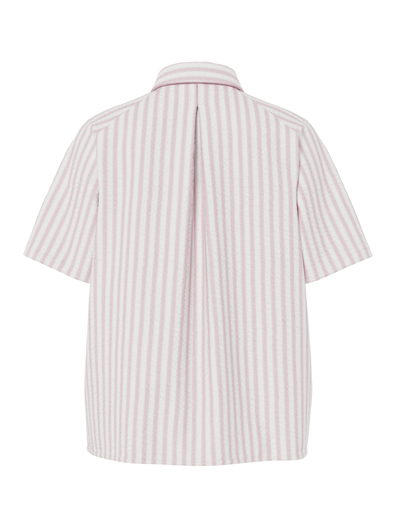 pieces Hemdbluse »PCSTINNA SS SHIRT WVN NOOS BC« mit Streifenmuster