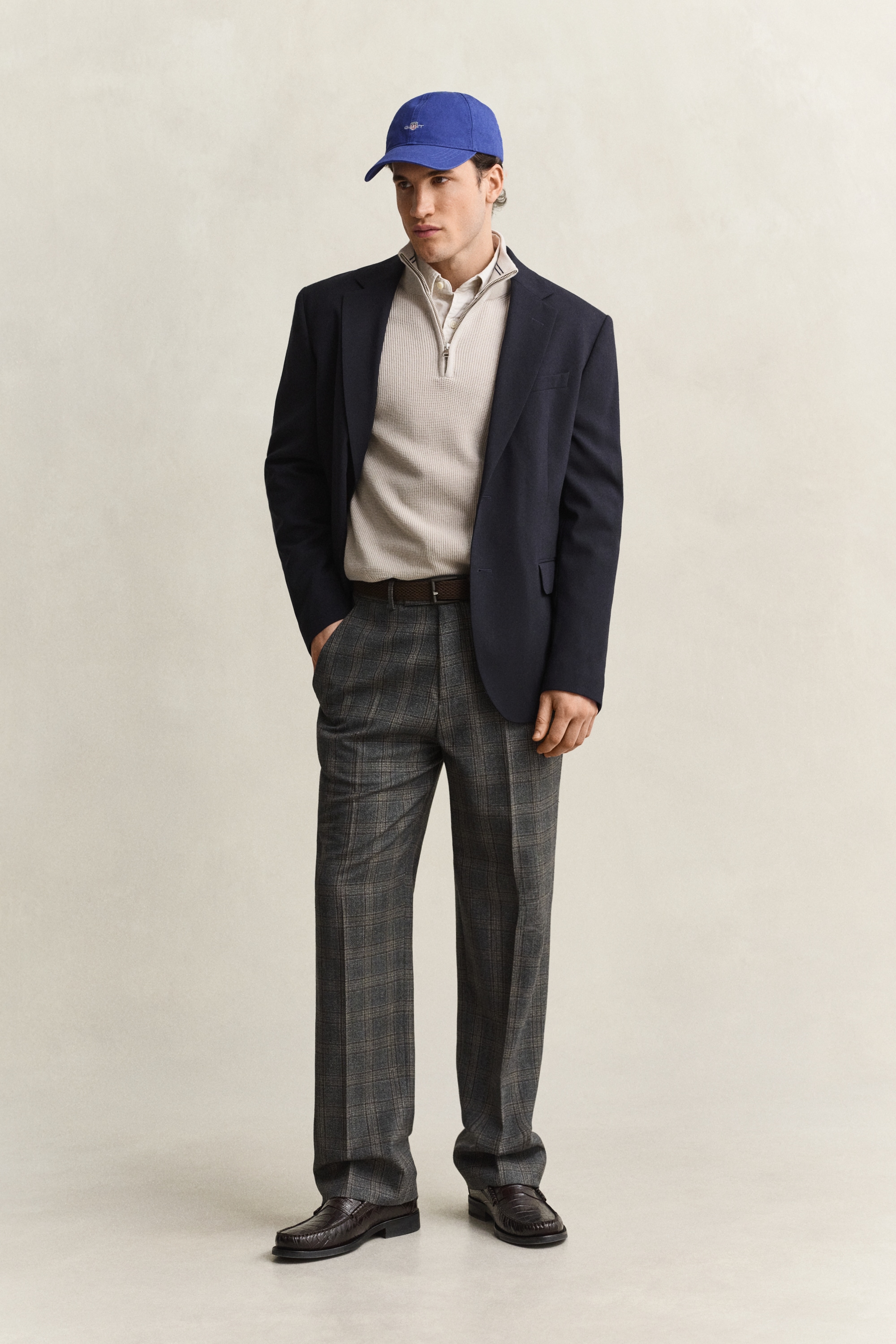 Gant Troyer »MICRO TEXTURED COTTON HALF ZIP« Regular fit mit Troyerkragen