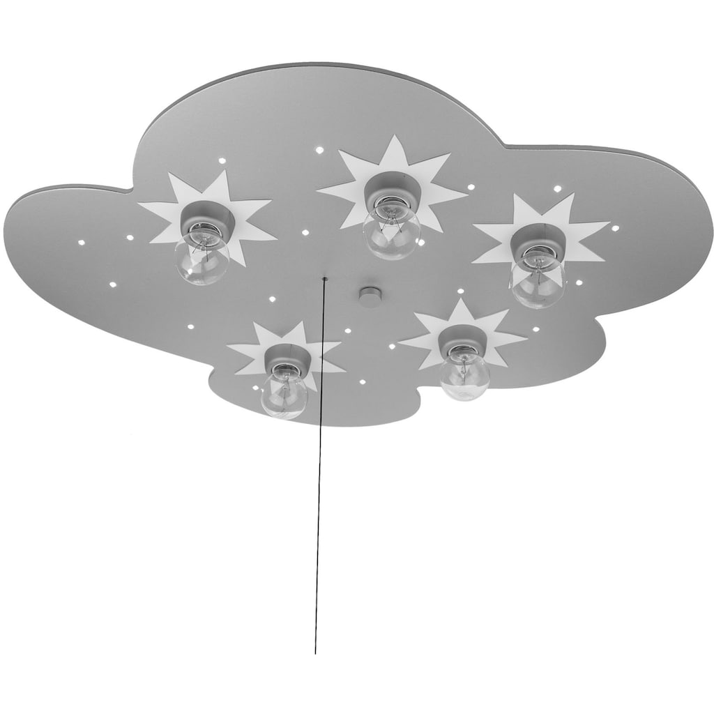 niermann Deckenleuchte »Wolke titan«, 5 flammig-flammig