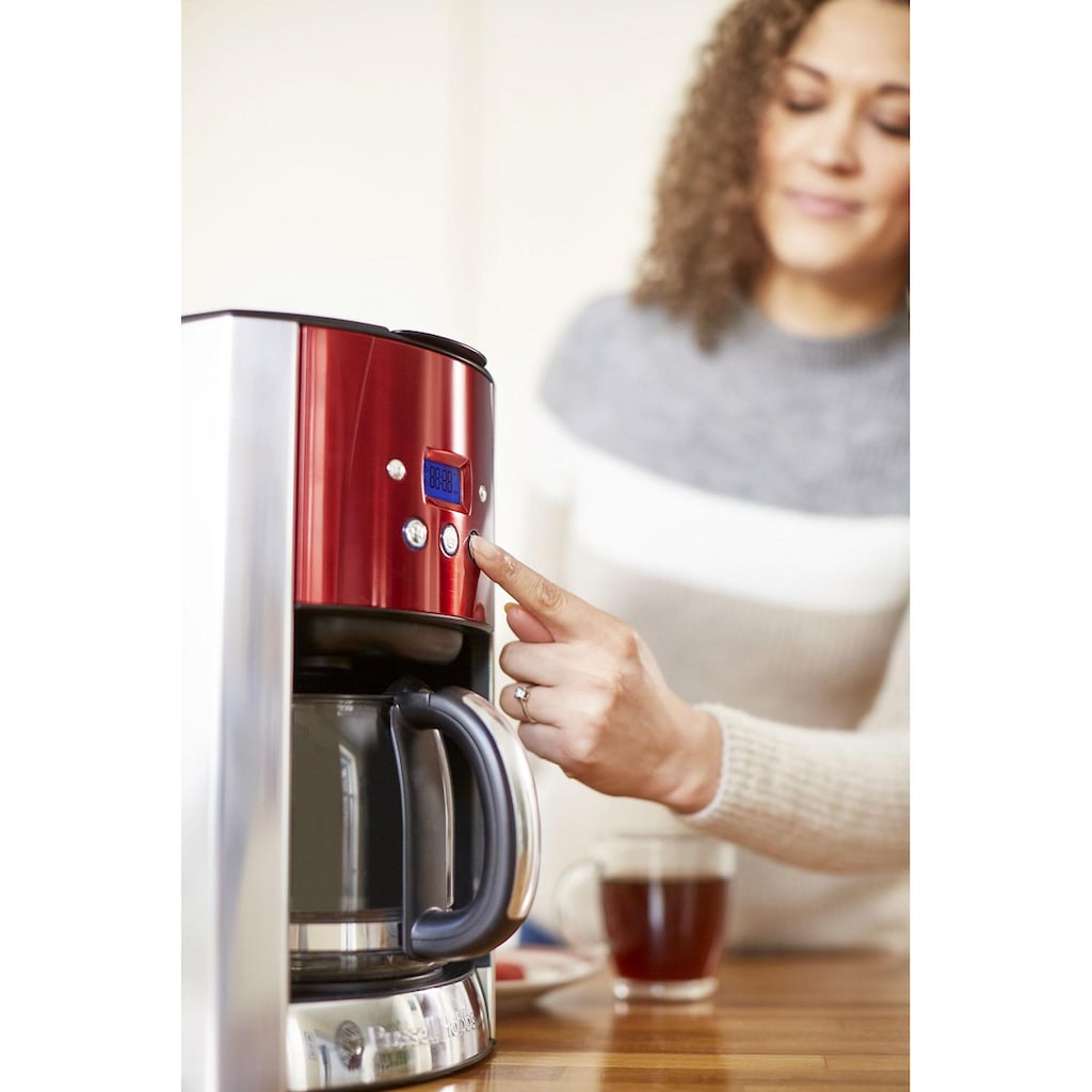 RUSSELL HOBBS Filterkaffeemaschine »Luna Solar Red 23240-56«, 1x4