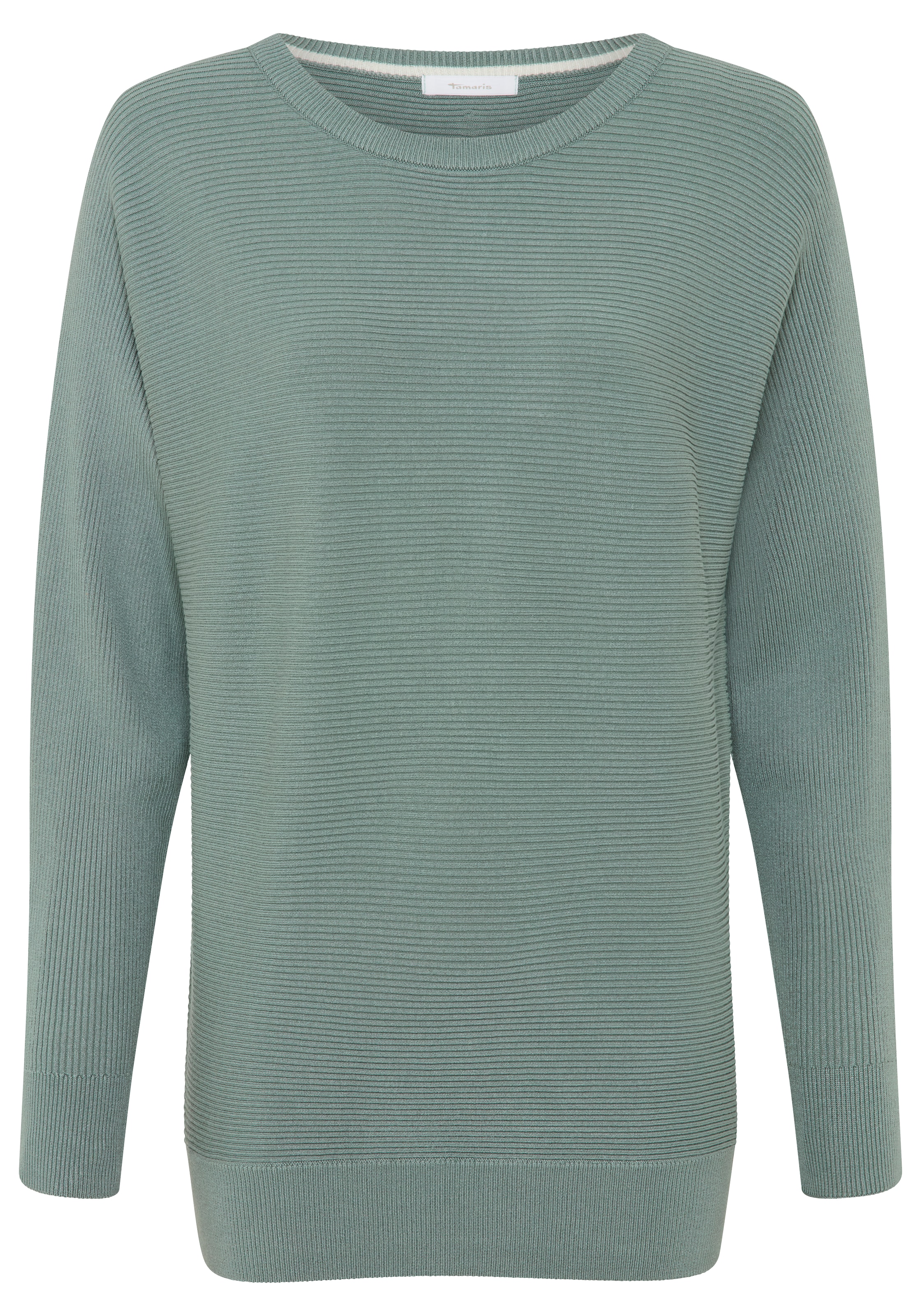 Tamaris Strickpullover »mit lockerer Passform, aus angenehmer Viskosemischung« aus modischem Strukturstrick