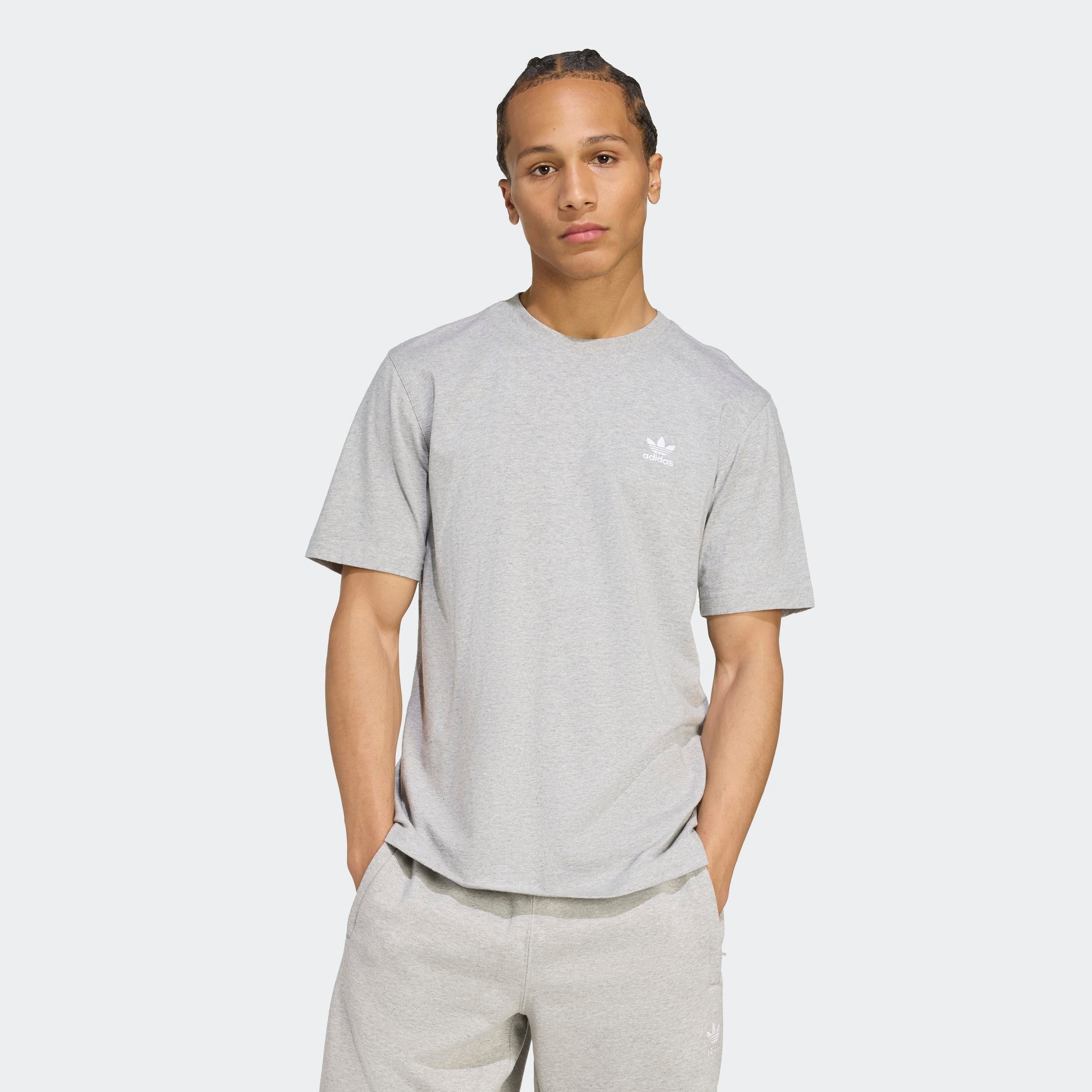 adidas Originals T-Shirt "TREFOIL ESS TEE" mit Trefoil Logo auf der Brust, Kurzarm, aus Baumwolljersey
