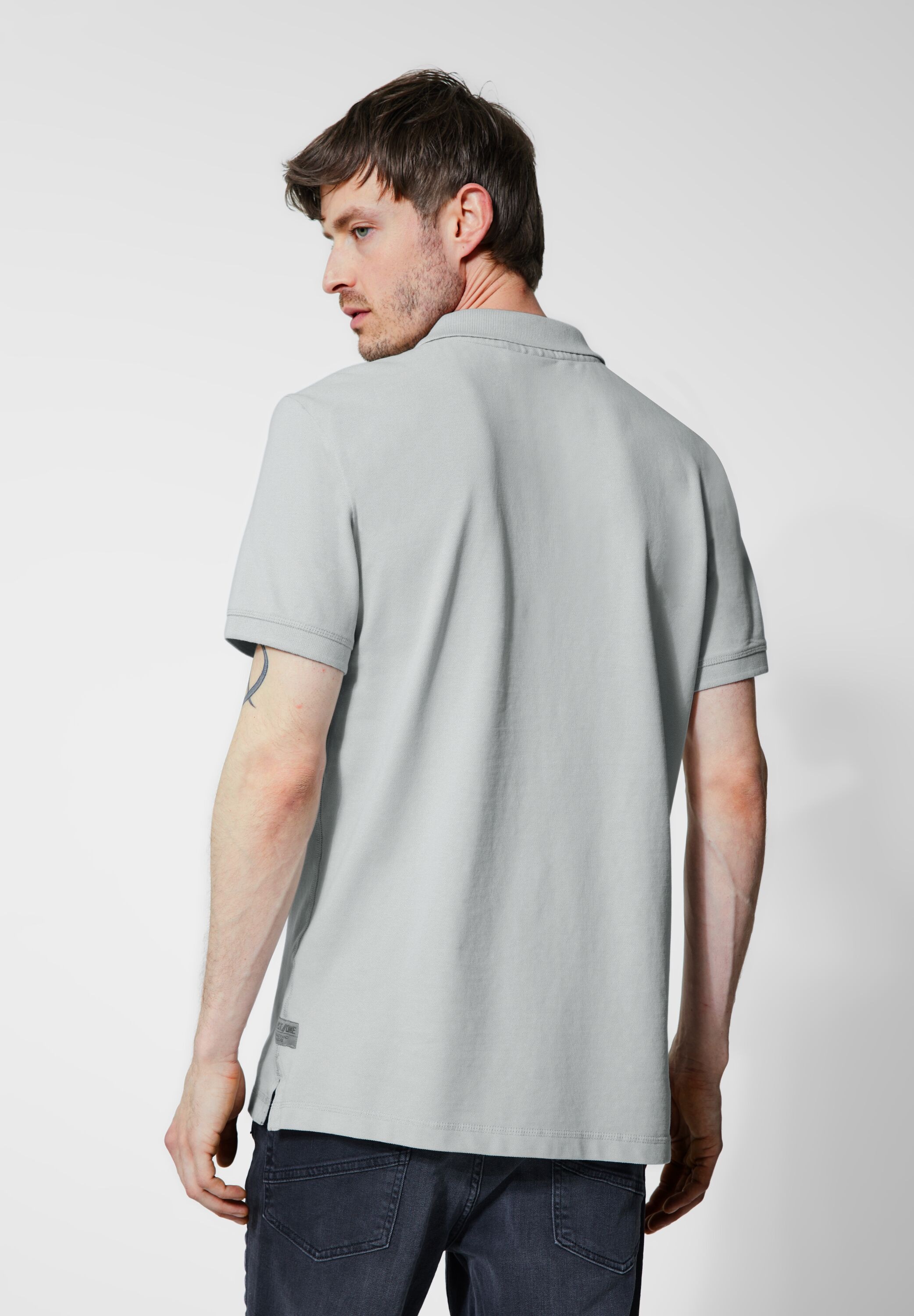 STREET ONE MEN Poloshirt, in Unifarbe günstig online kaufen