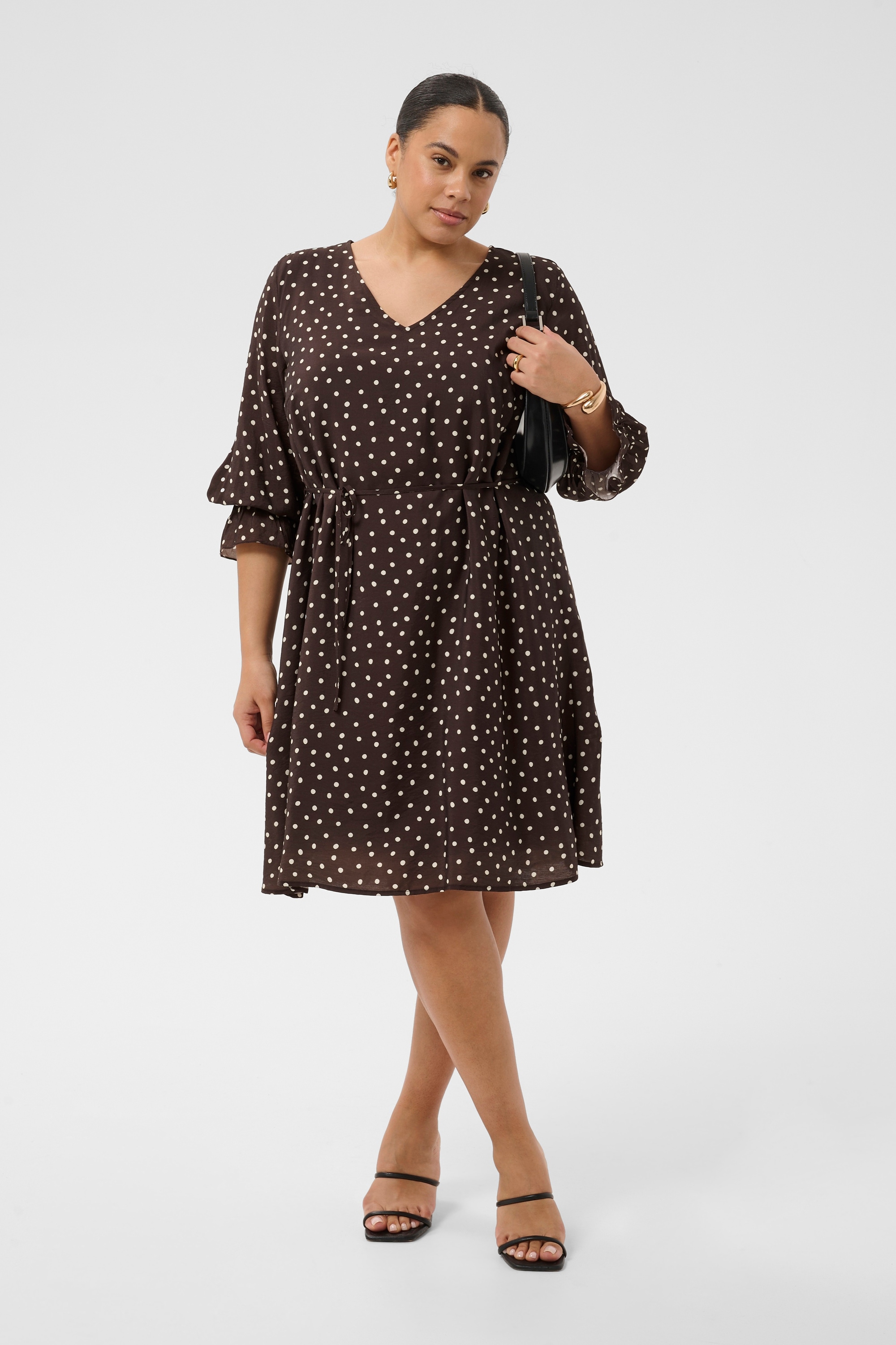 KAFFE Curve Midikleid »Damen Kleid KCditte«