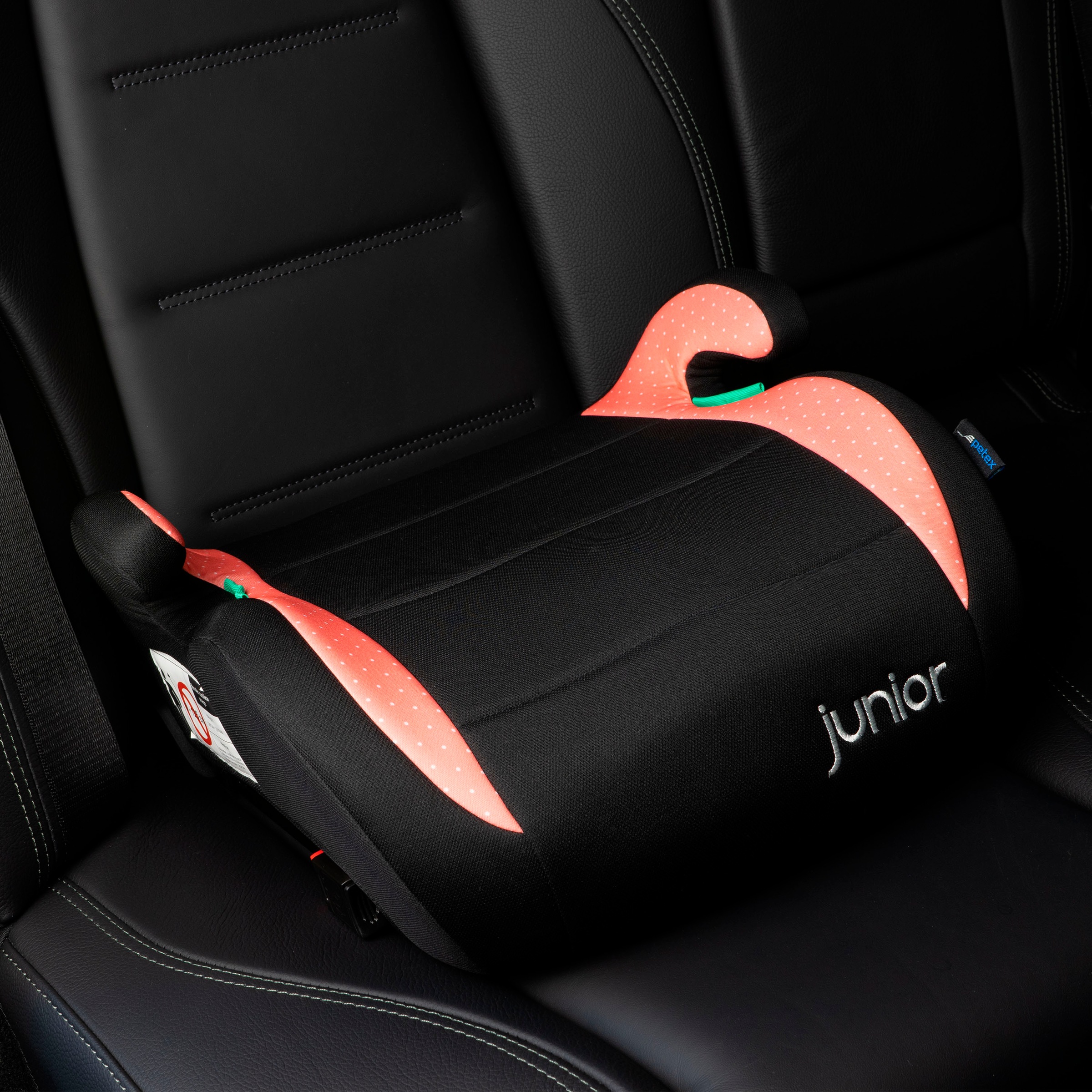 Petex Kindersitzerhöhung »Max Plus«, Befestigung mit ISOFIX-Befestigung & 3-Punkt-Gurt des Fahrzeugs